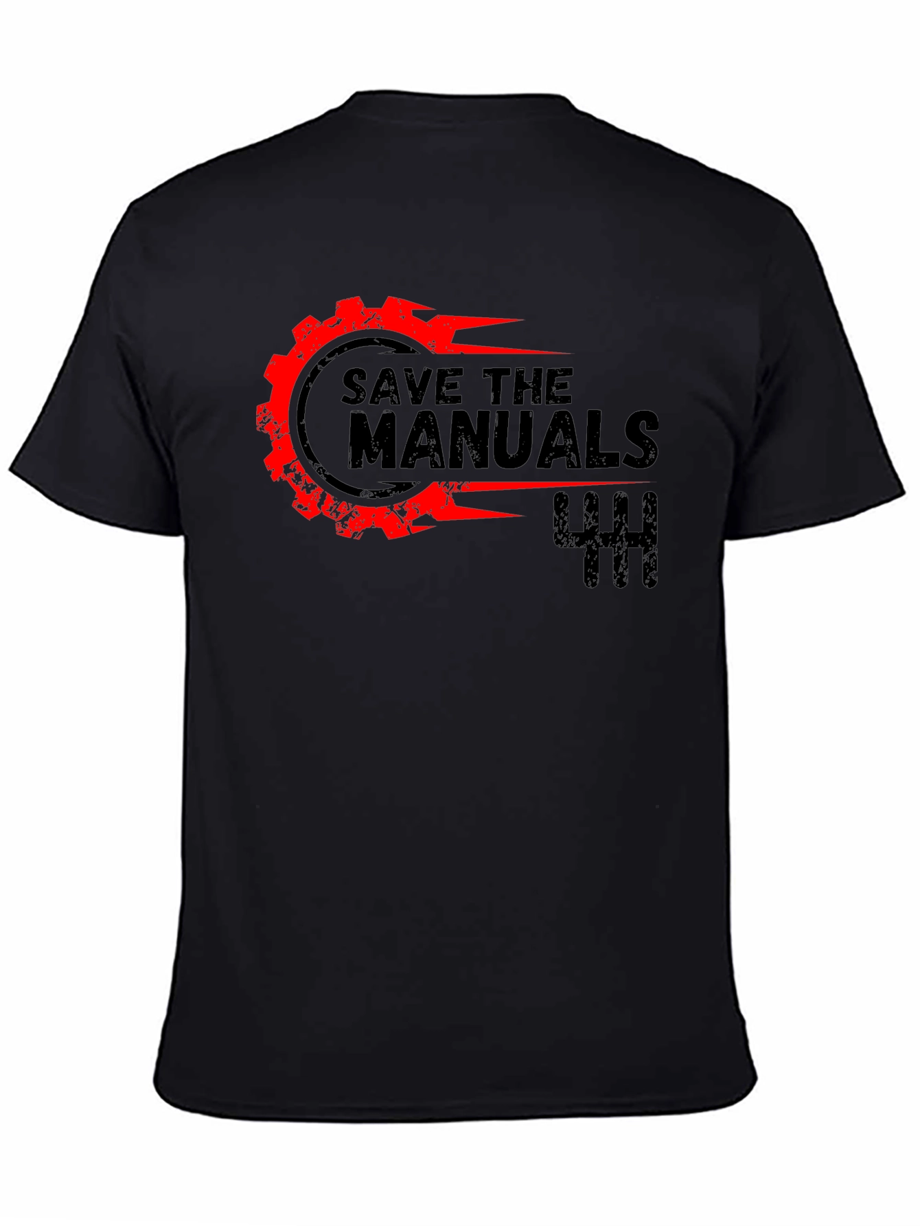Save The Manuals Black Graphic Tee