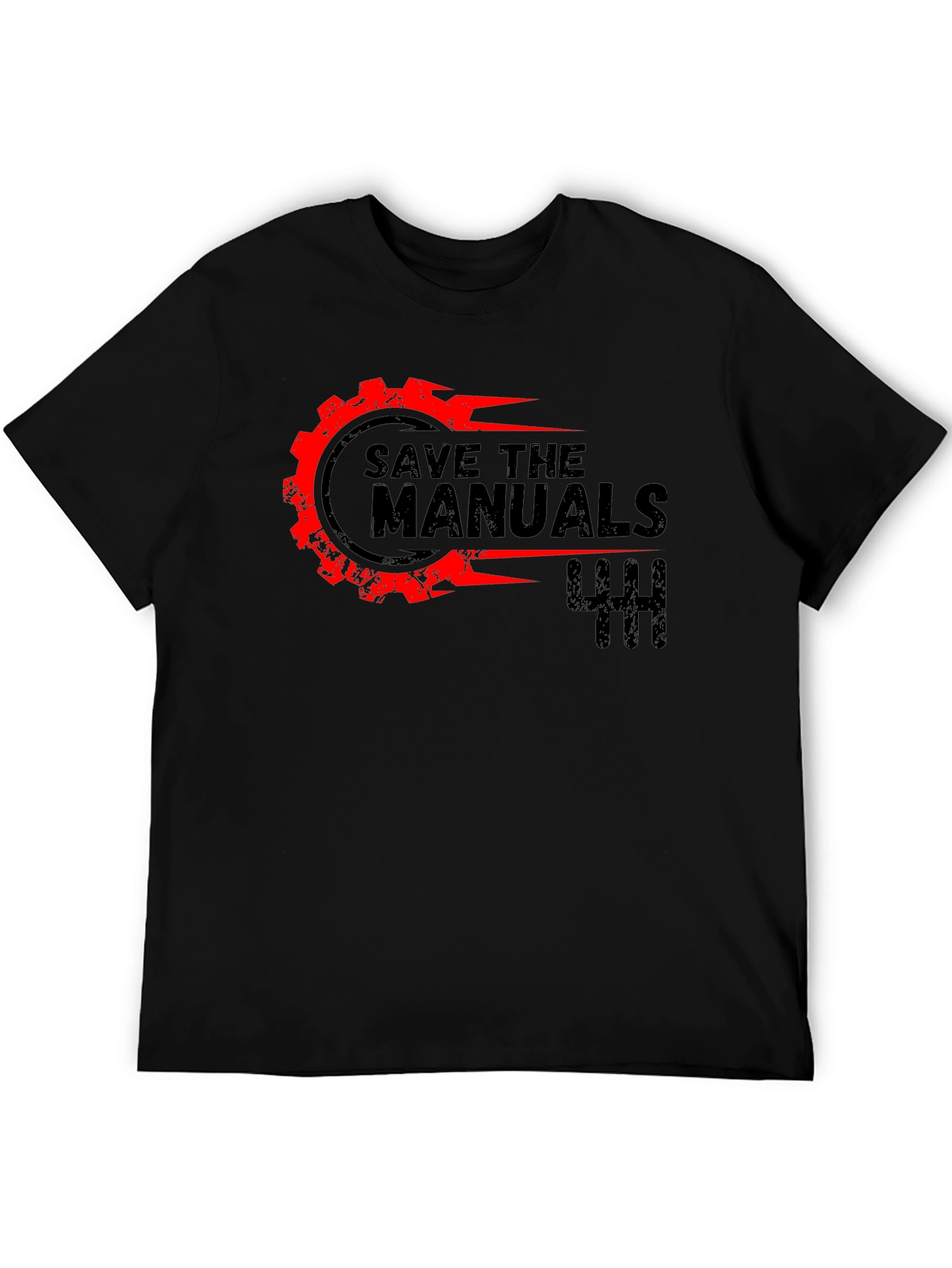 Save The Manuals Black Graphic Tee