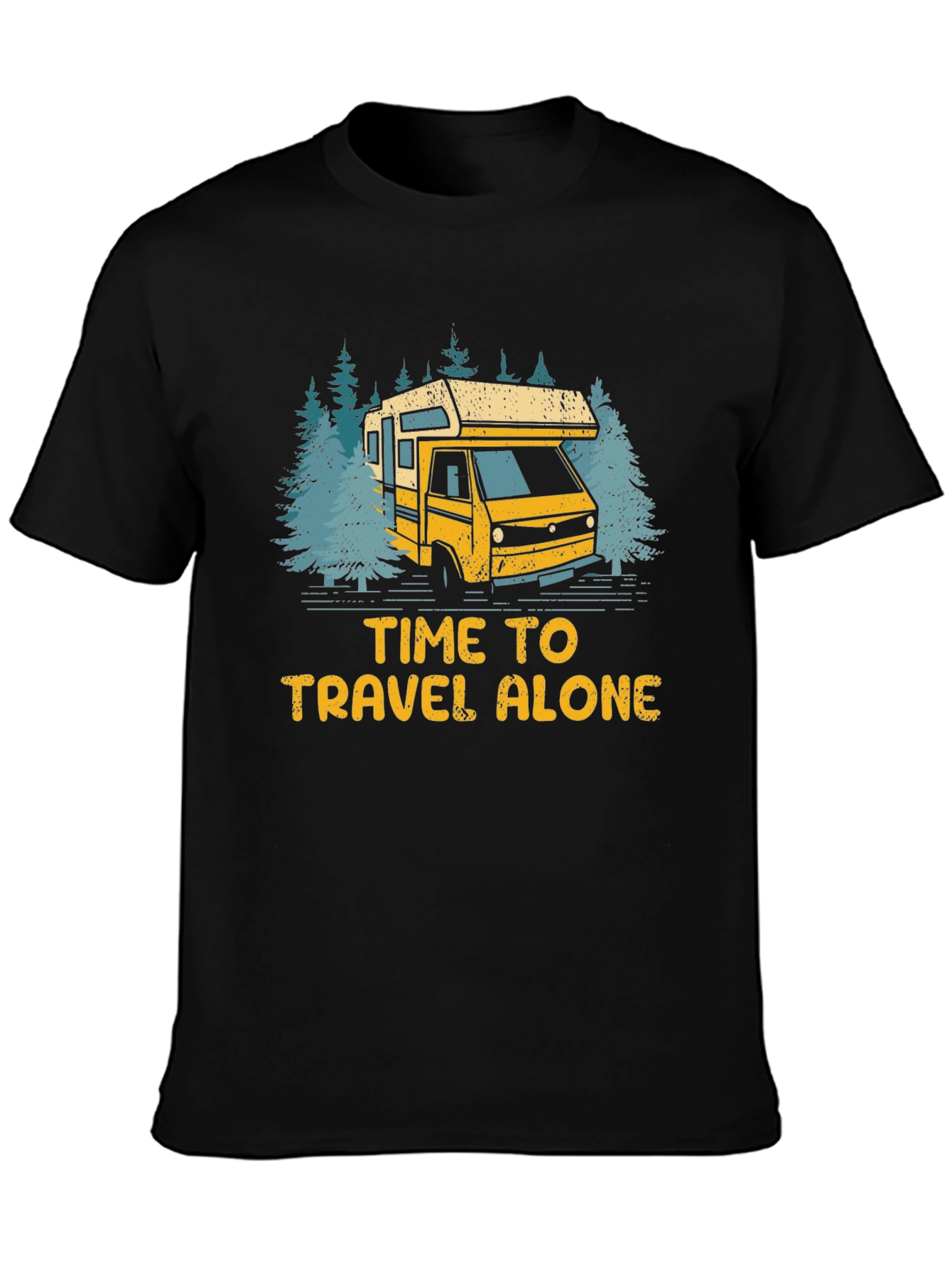 Time To Travel Alone Graphic T-Shirt
