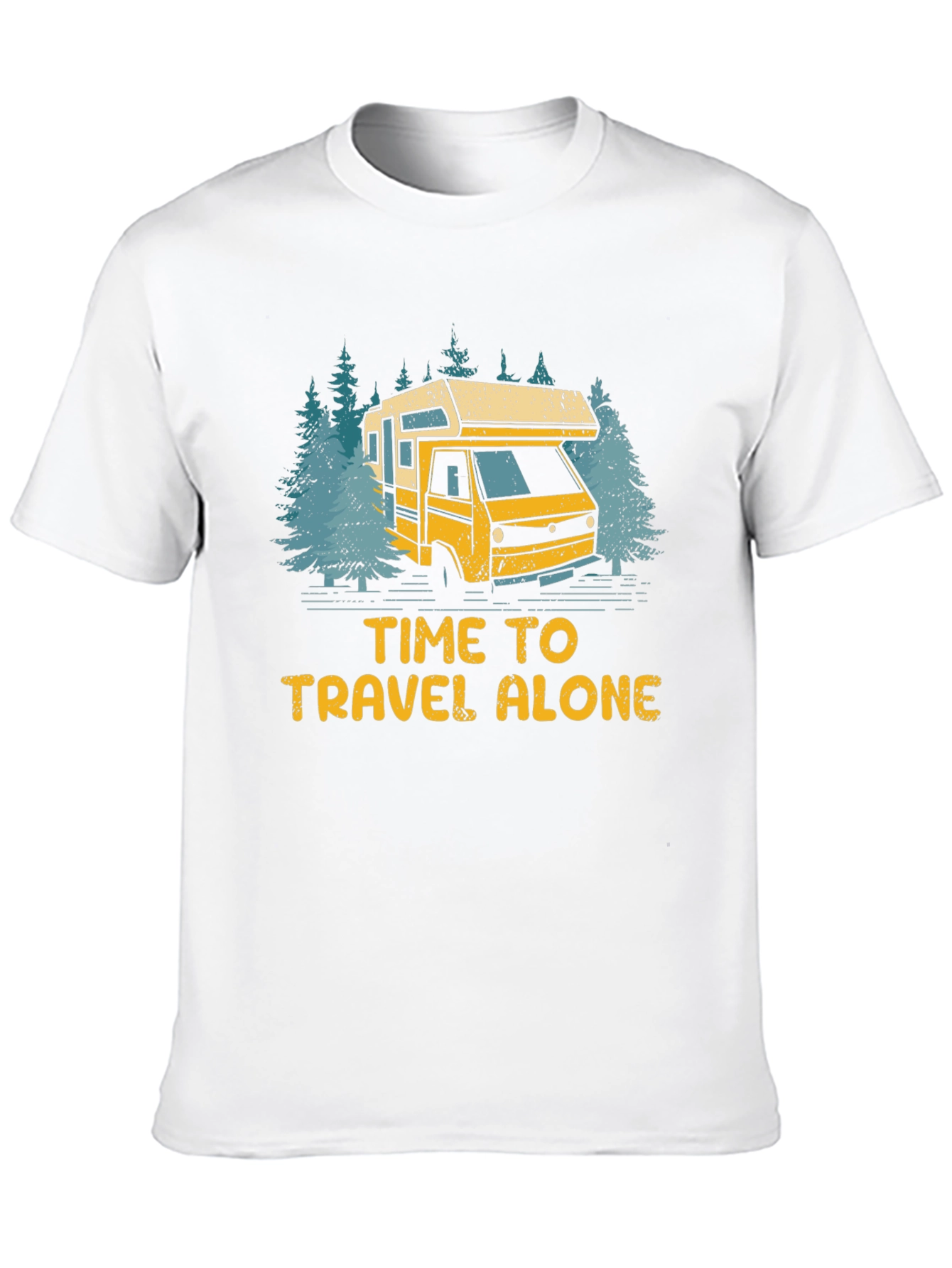 Time To Travel Alone Graphic T-Shirt