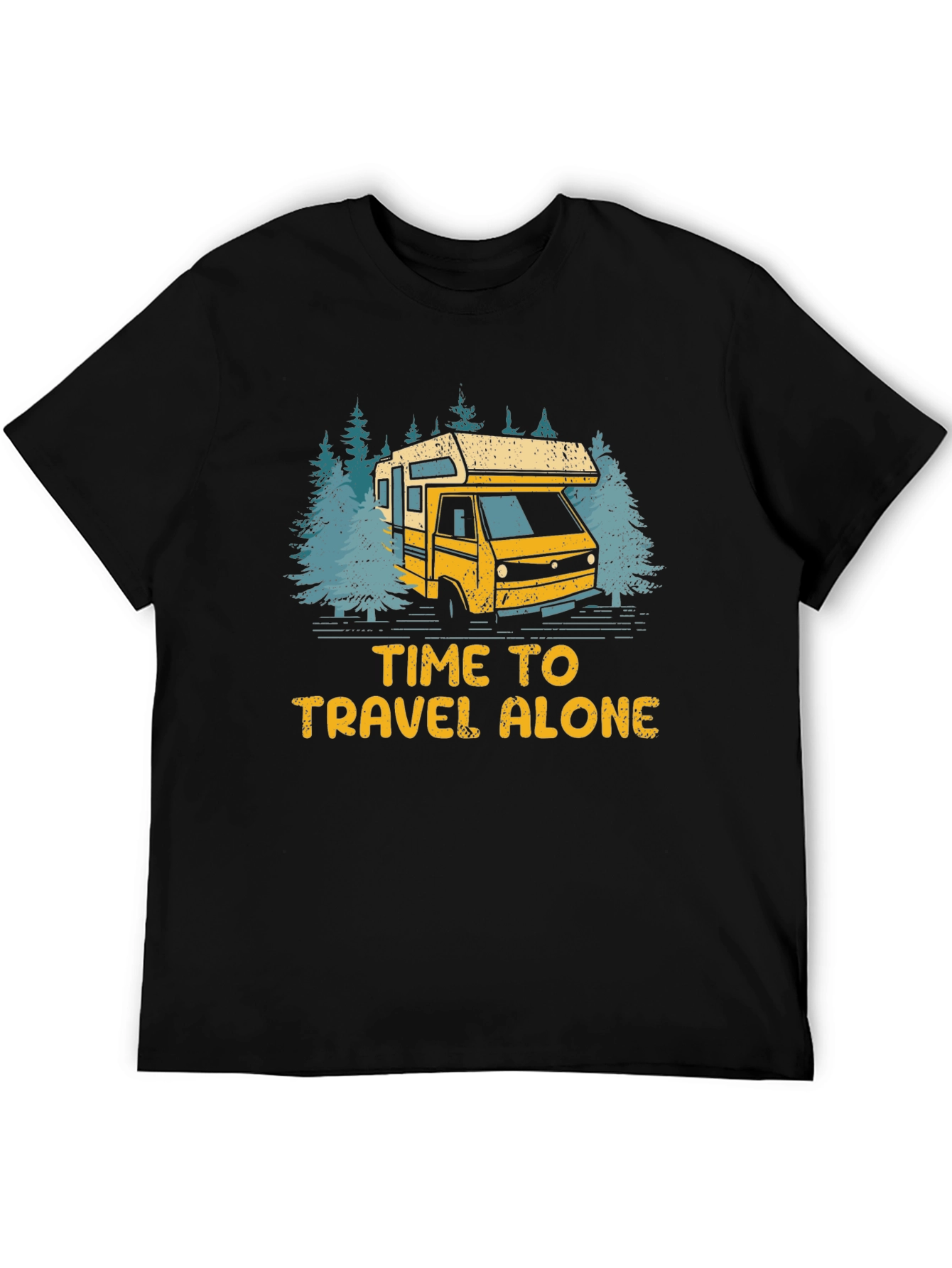 Time To Travel Alone Graphic T-Shirt