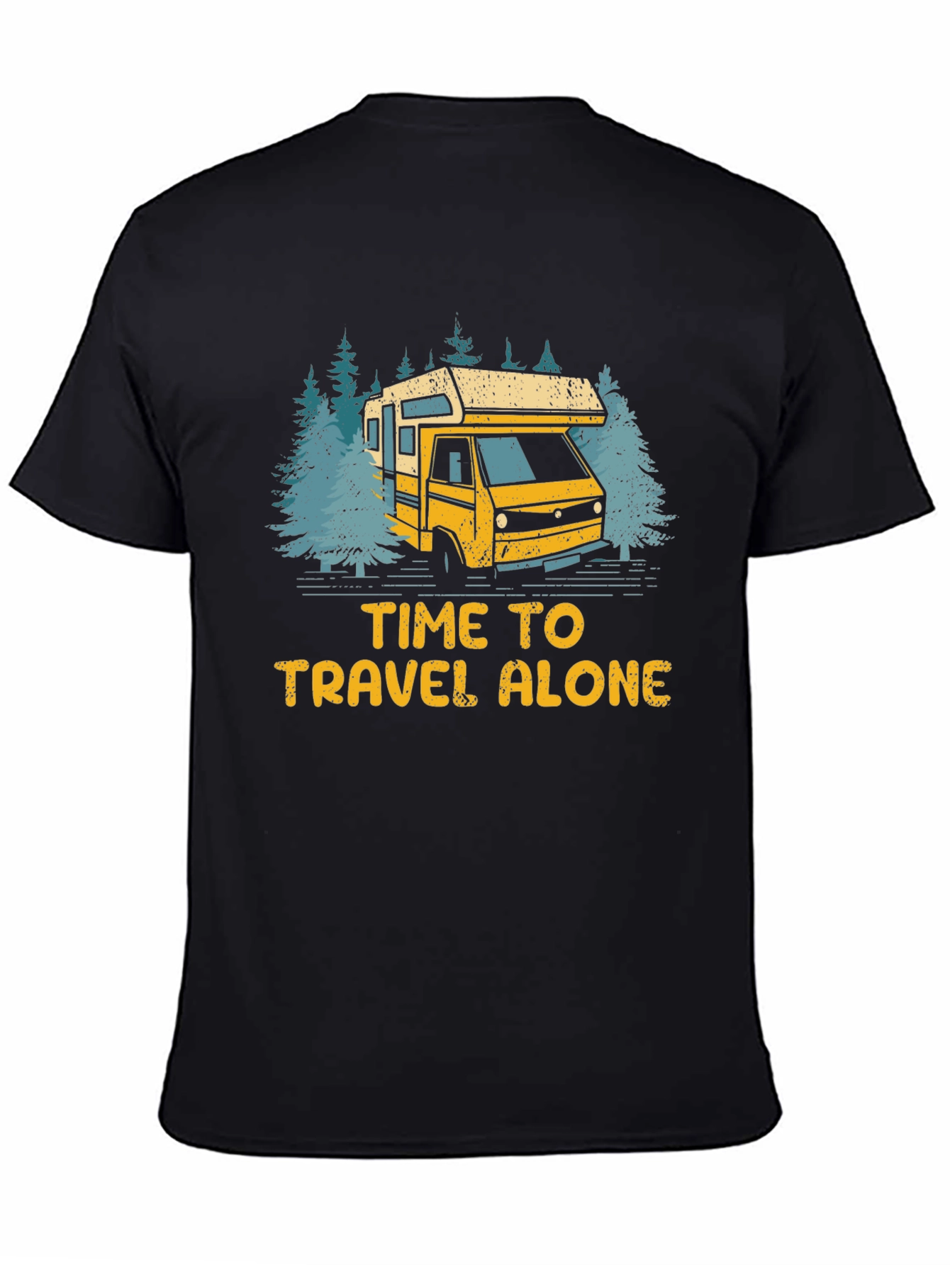 Time To Travel Alone Graphic T-Shirt