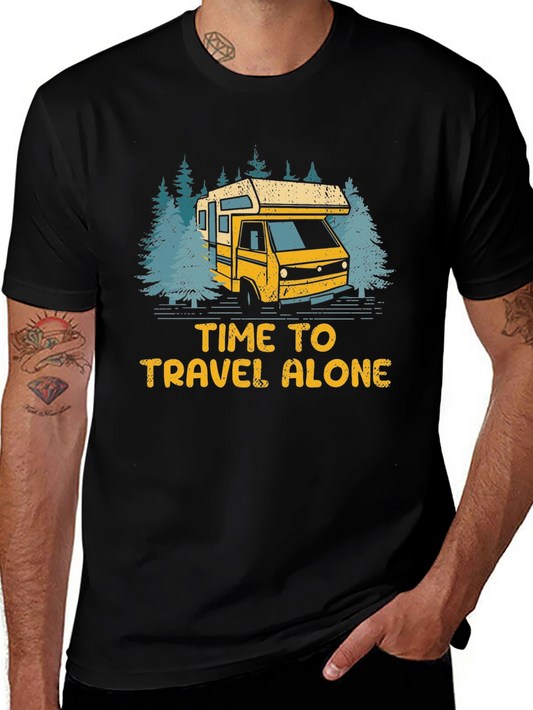 Time To Travel Alone Graphic T-Shirt