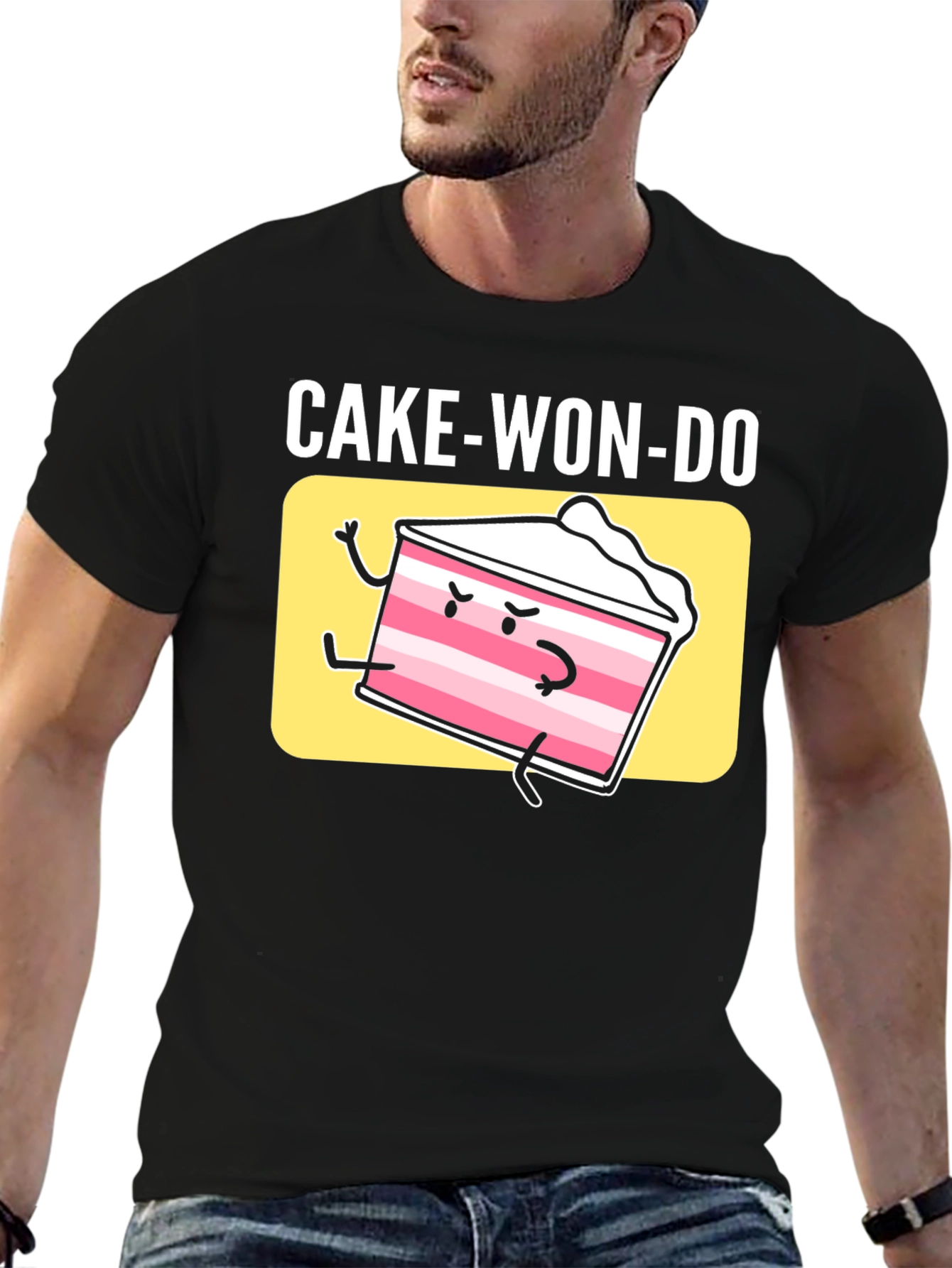 Cake-Won-Do Funny Graphic T-Shirt