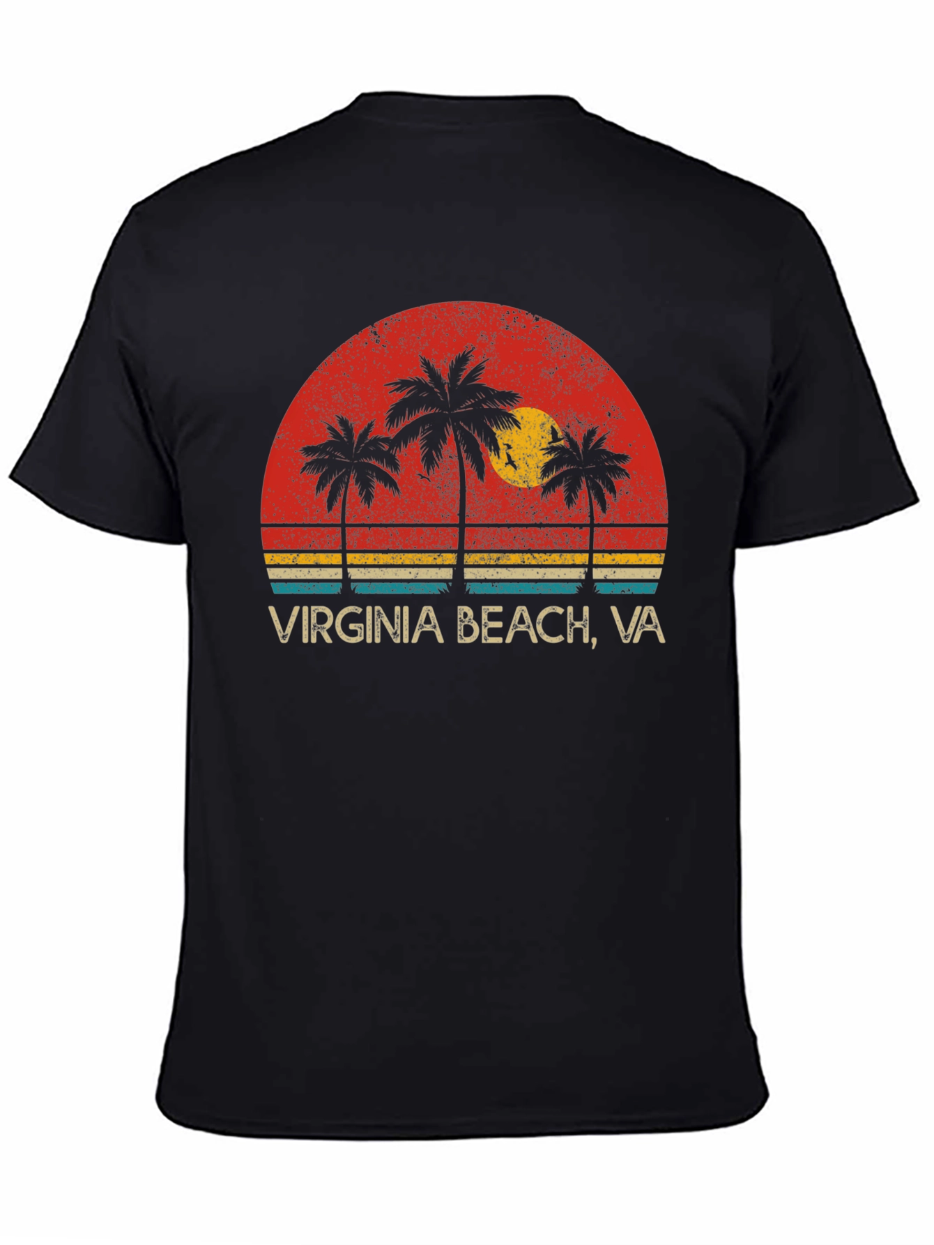 Virginia Beach VA Palm Tree Graphic Tee