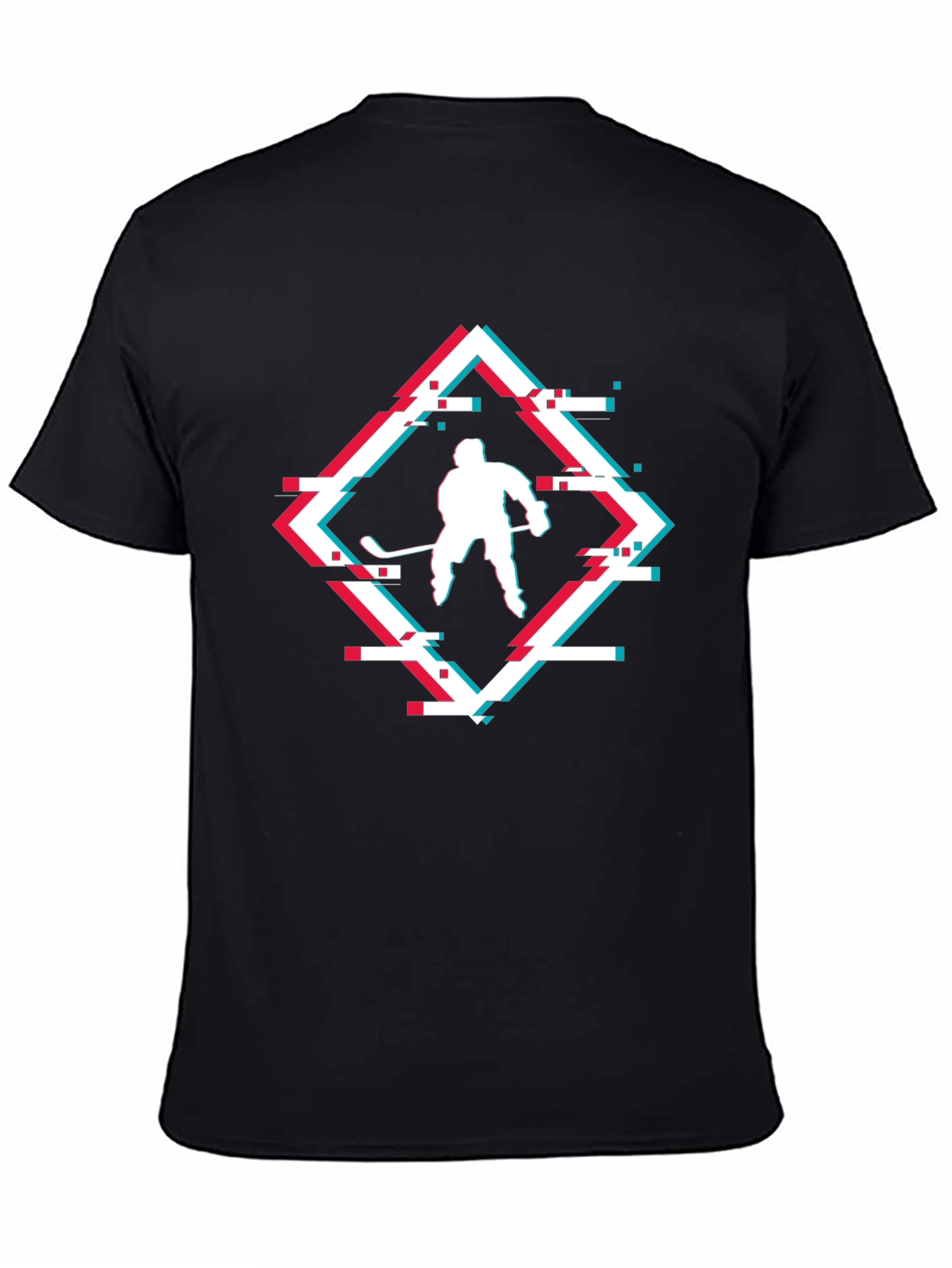 Glitch Hockey Graphic Tee - Stylish Sportswear