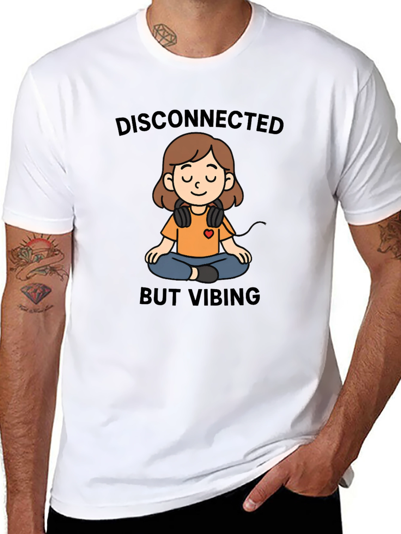 Disconnected But Vibing Graphic Tee
