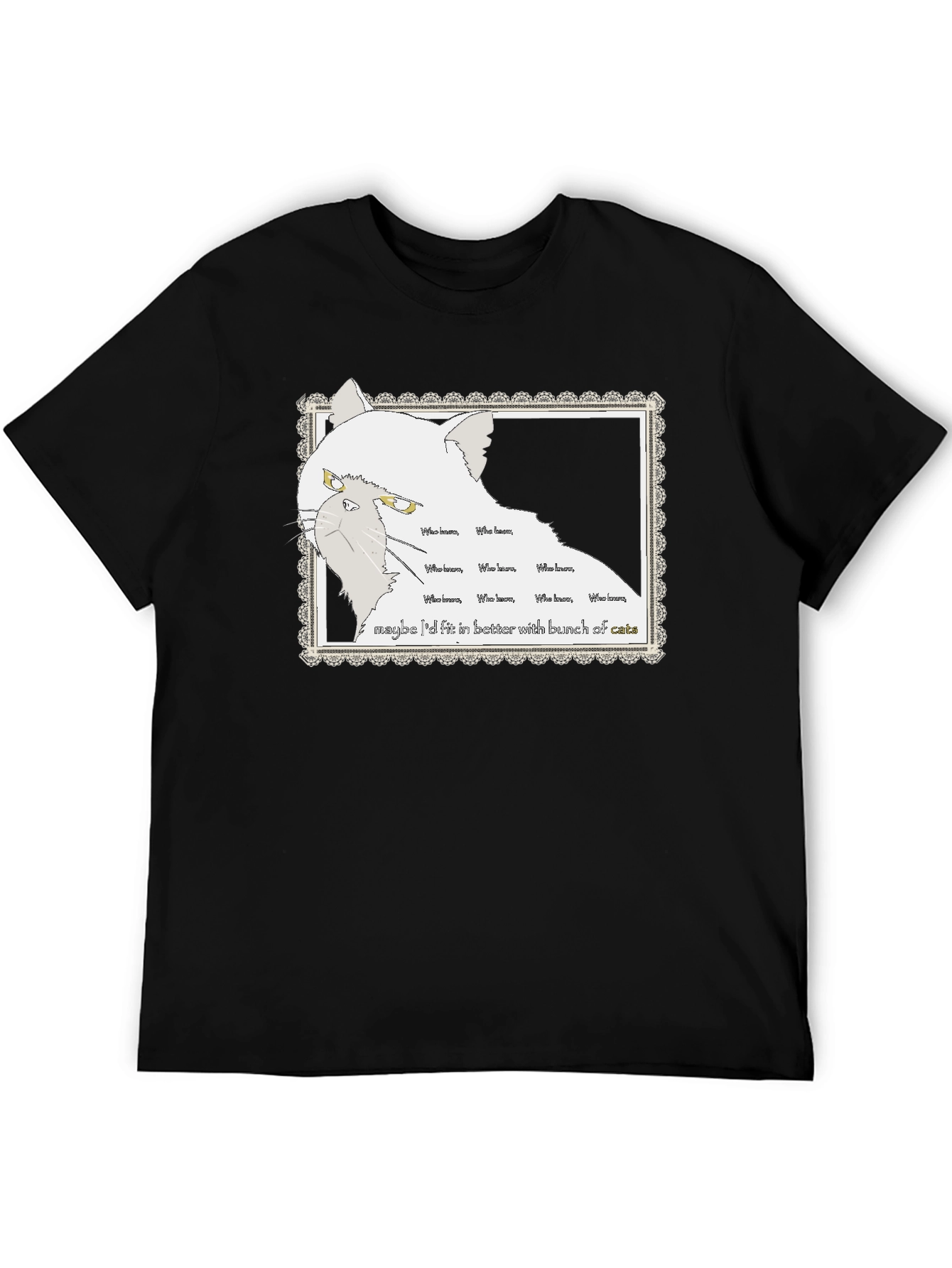 Grumpy Cat T-Shirt - Who Knows Cats