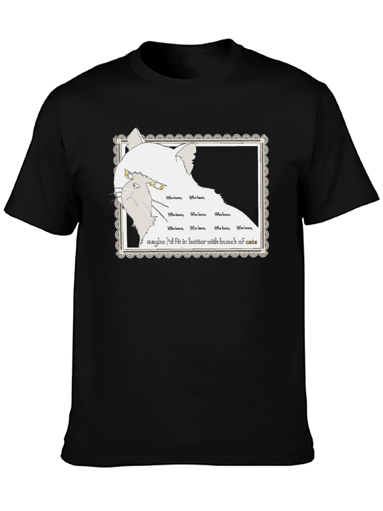 Grumpy Cat T-Shirt - Who Knows Cats