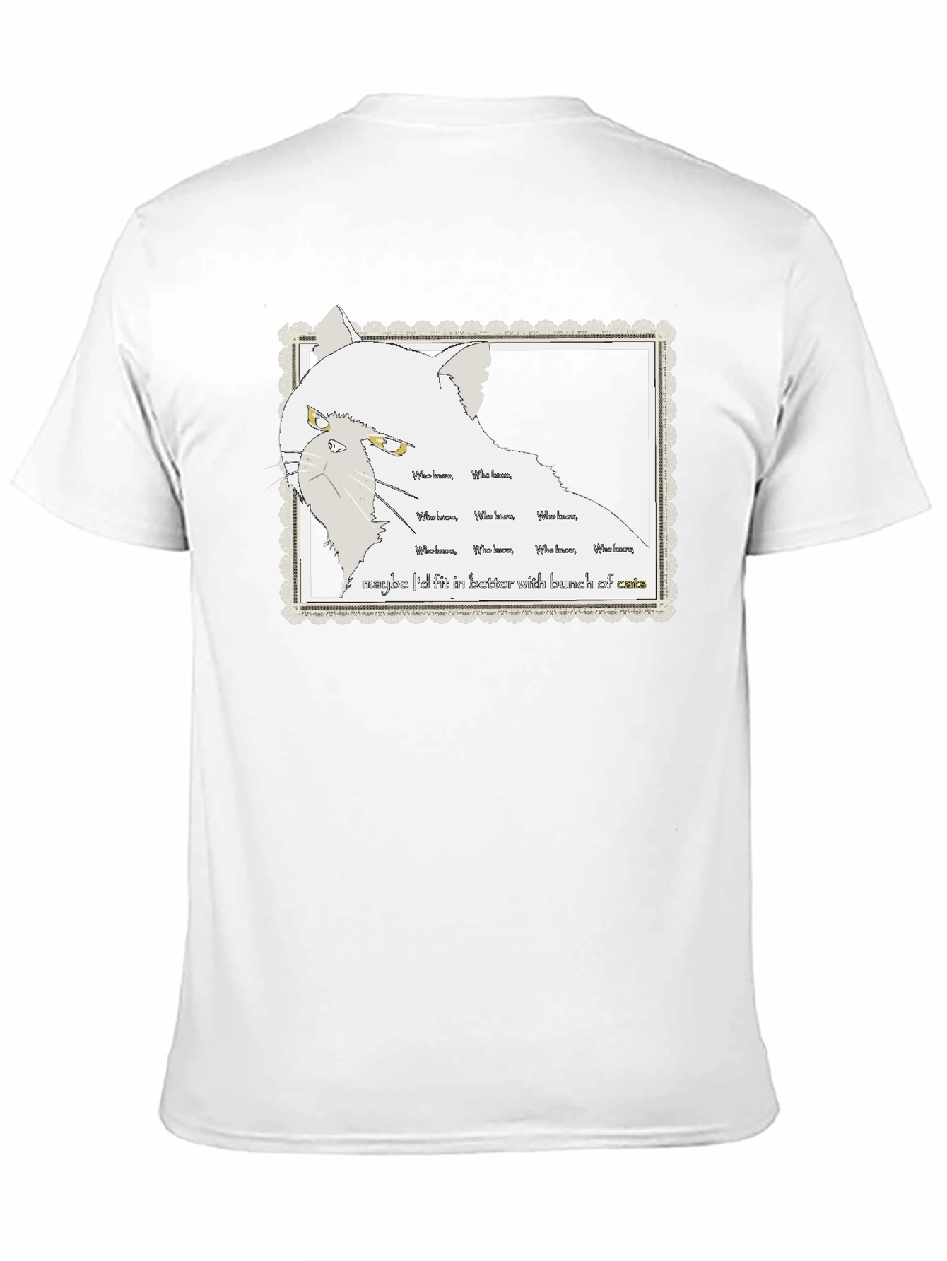 Grumpy Cat T-Shirt - Who Knows Cats