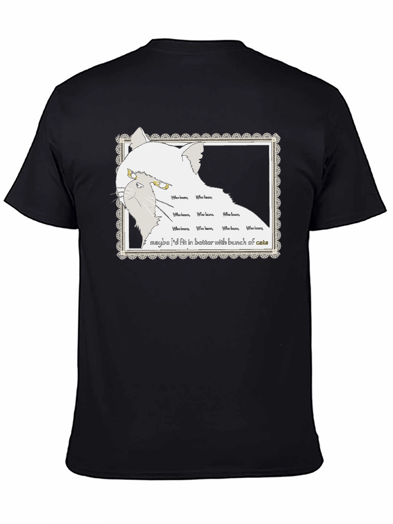 Grumpy Cat T-Shirt - Who Knows Cats