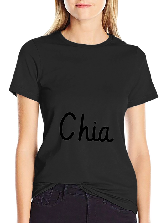 Chia Black T-Shirt - Soft Cotton Blend