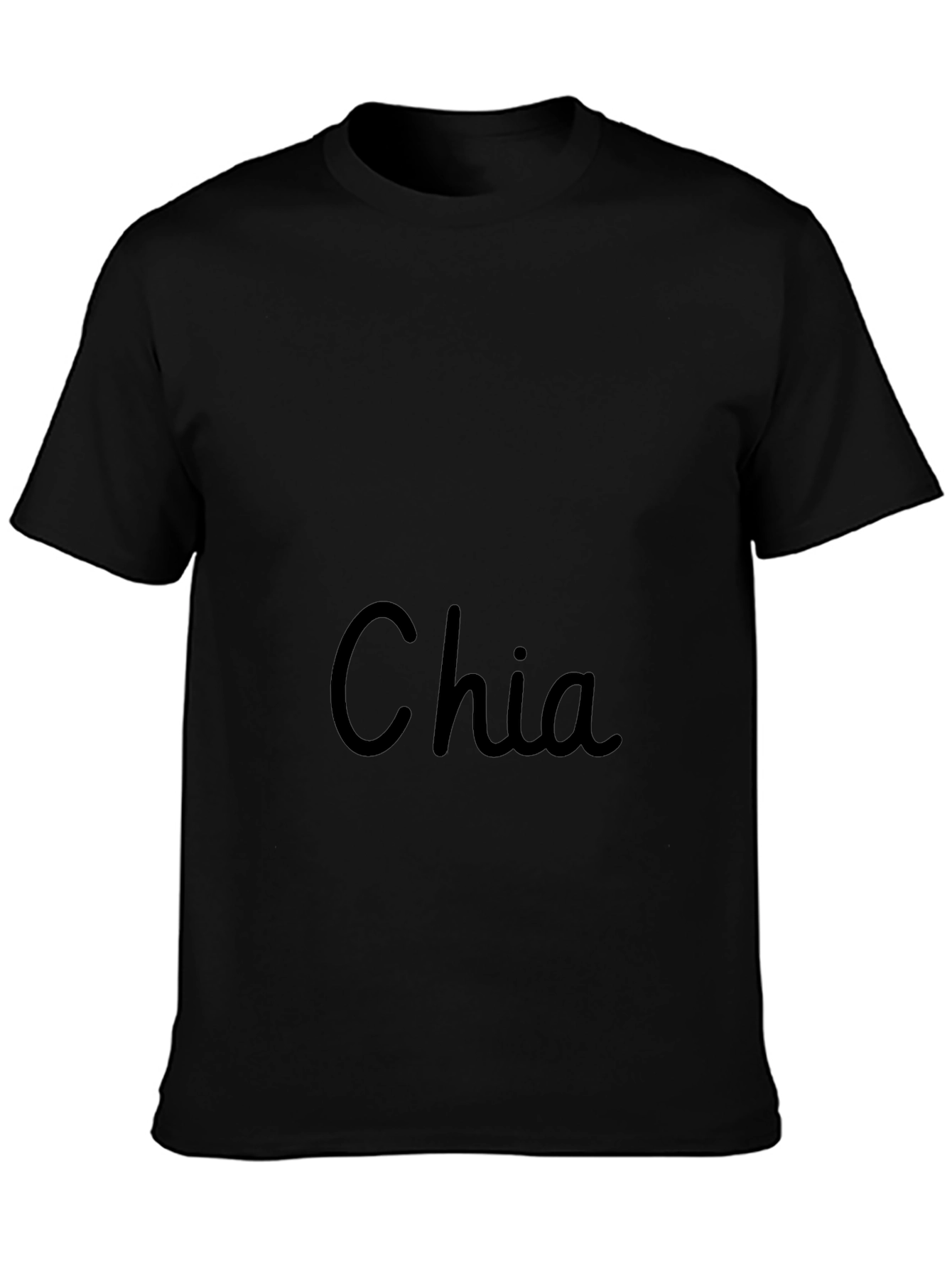 Chia Black T-Shirt - Soft Cotton Blend