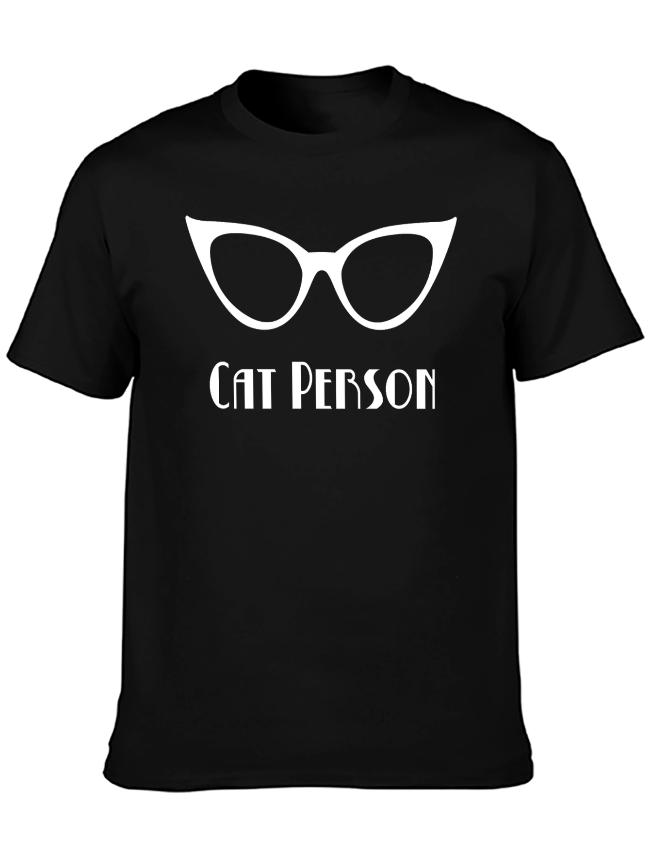 Cat Person T-Shirt - Retro Cat Eye Glasses Tee