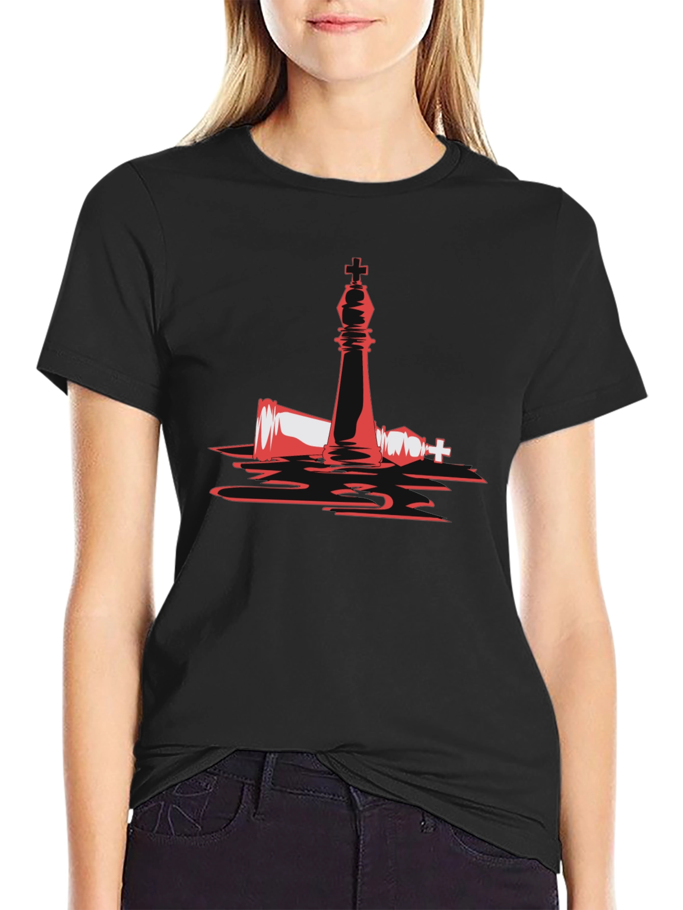 Checkmate T-Shirt - Fallen King Graphic Tee