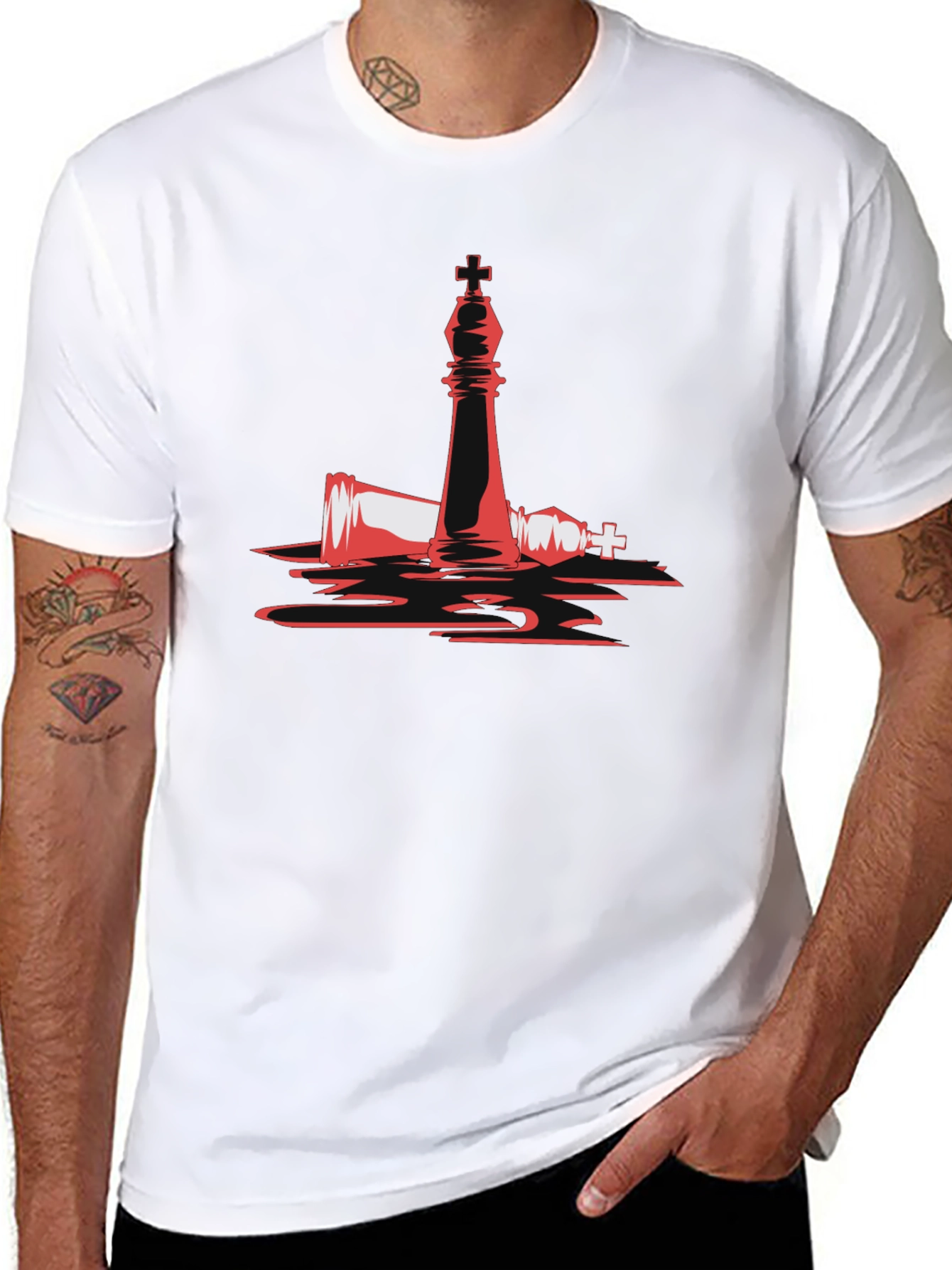Checkmate T-Shirt - Fallen King Graphic Tee