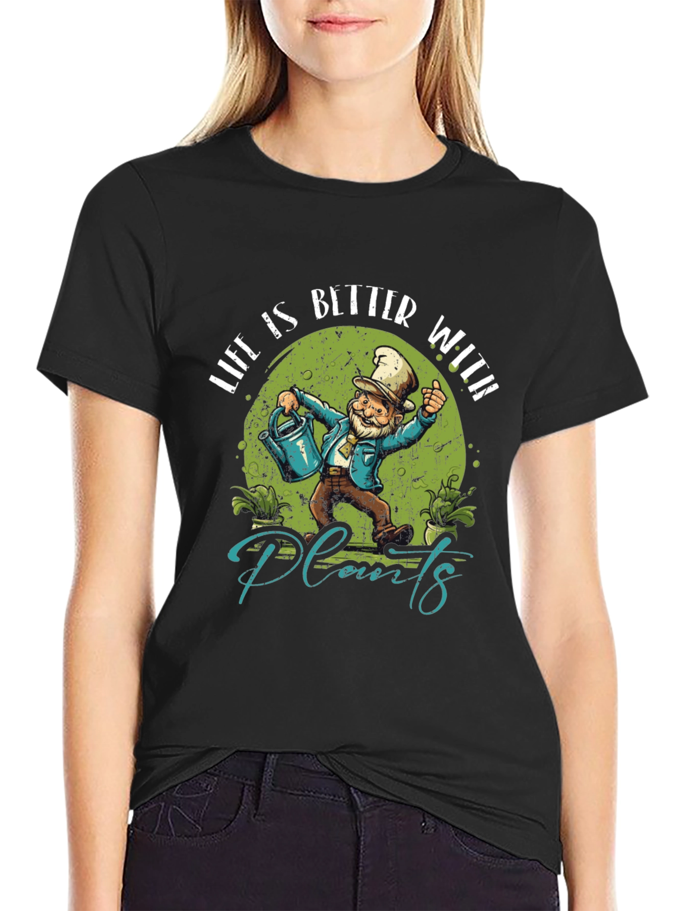 Life is Better With Plants Graphic T-Shirt