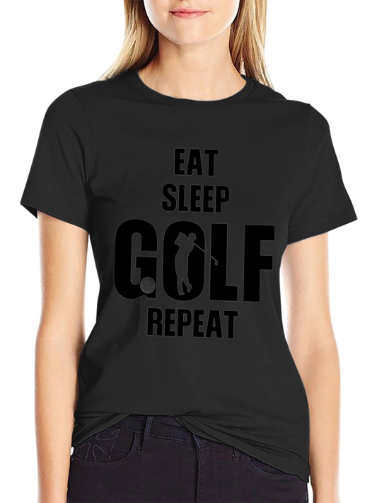 Eat Sleep Golf Repeat Graphic Tee