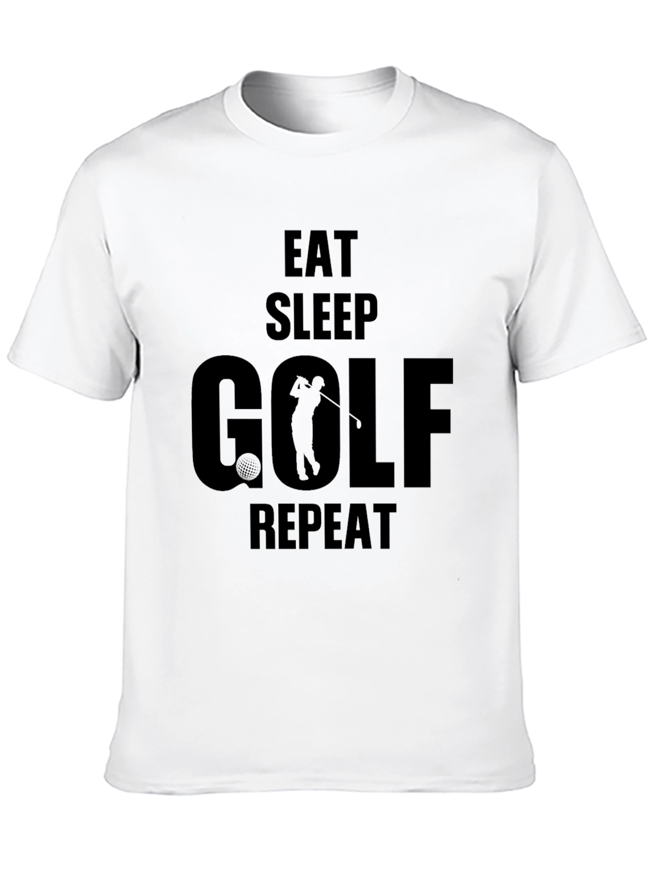 Eat Sleep Golf Repeat Graphic Tee