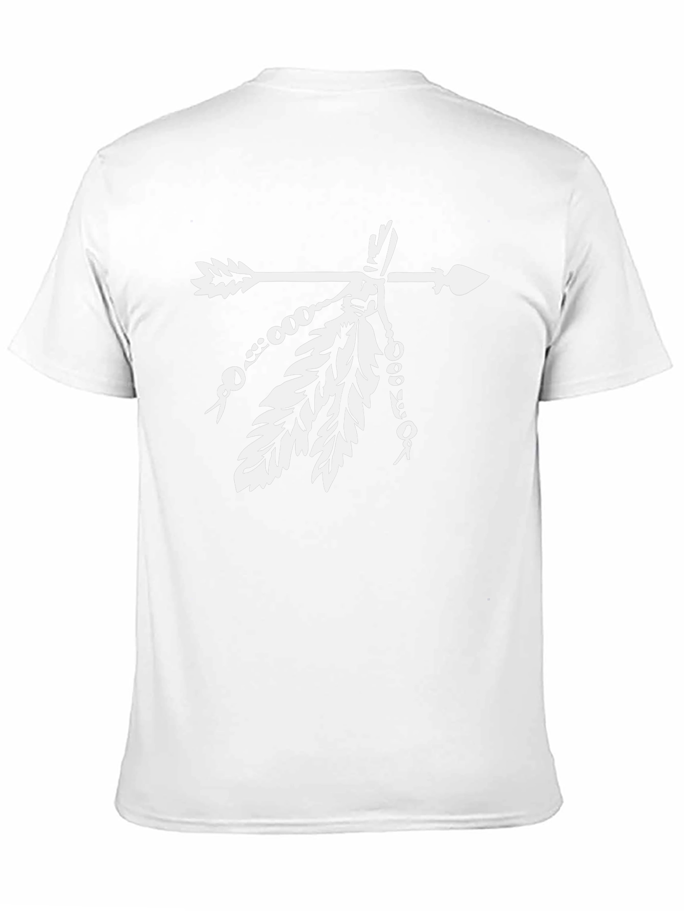 Native American Arrow & Feathers Black T-Shirt