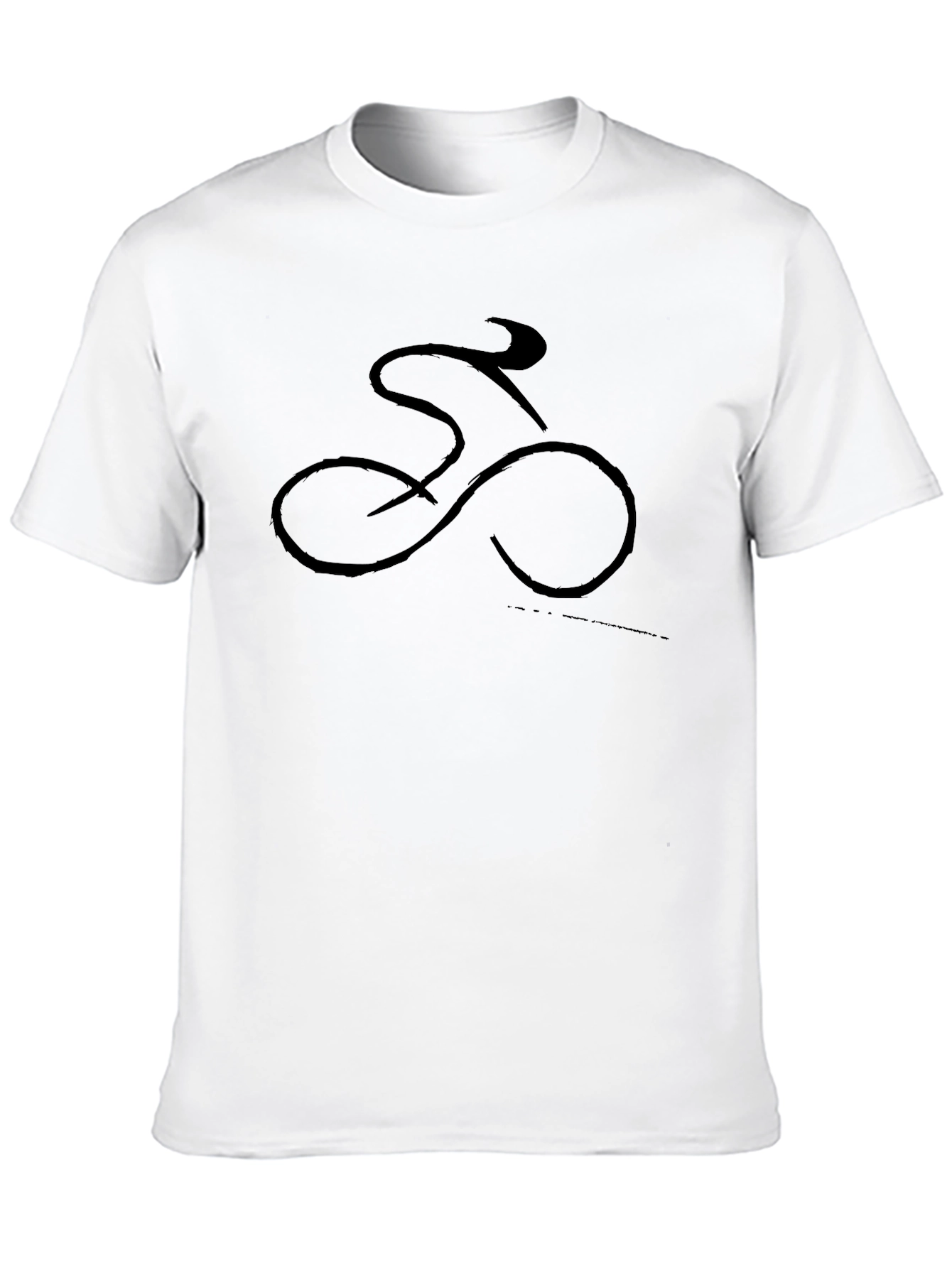 Cycling Silhouette Graphic Tee - Ride in Style!
