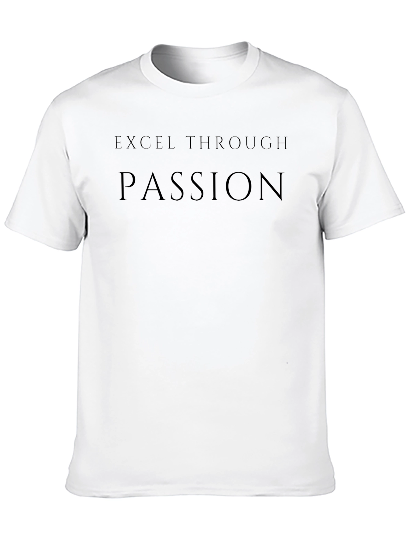 Excel Through Passion Black Graphic Tee