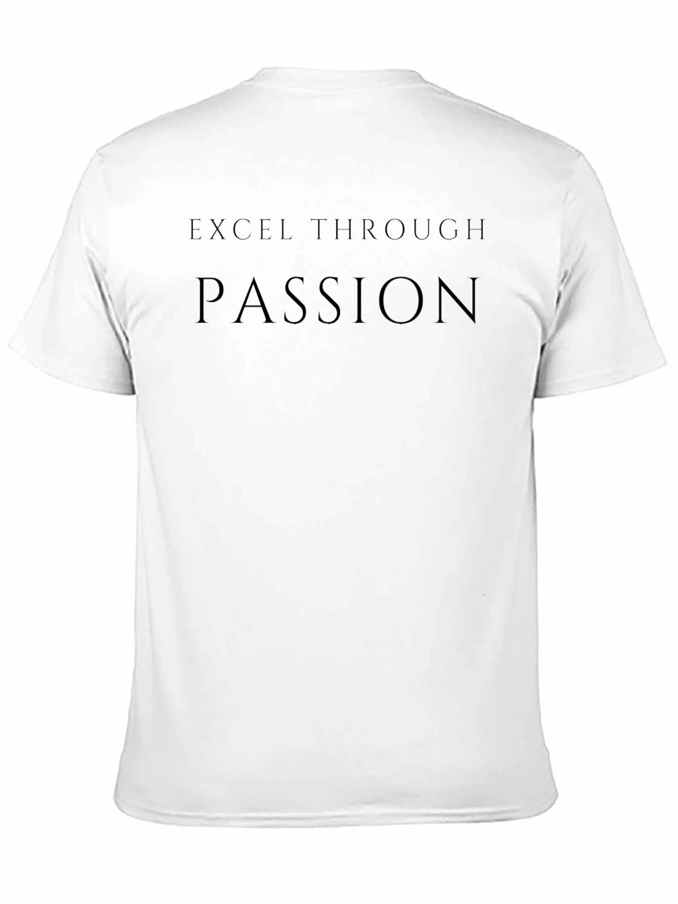 Excel Through Passion Black Graphic Tee