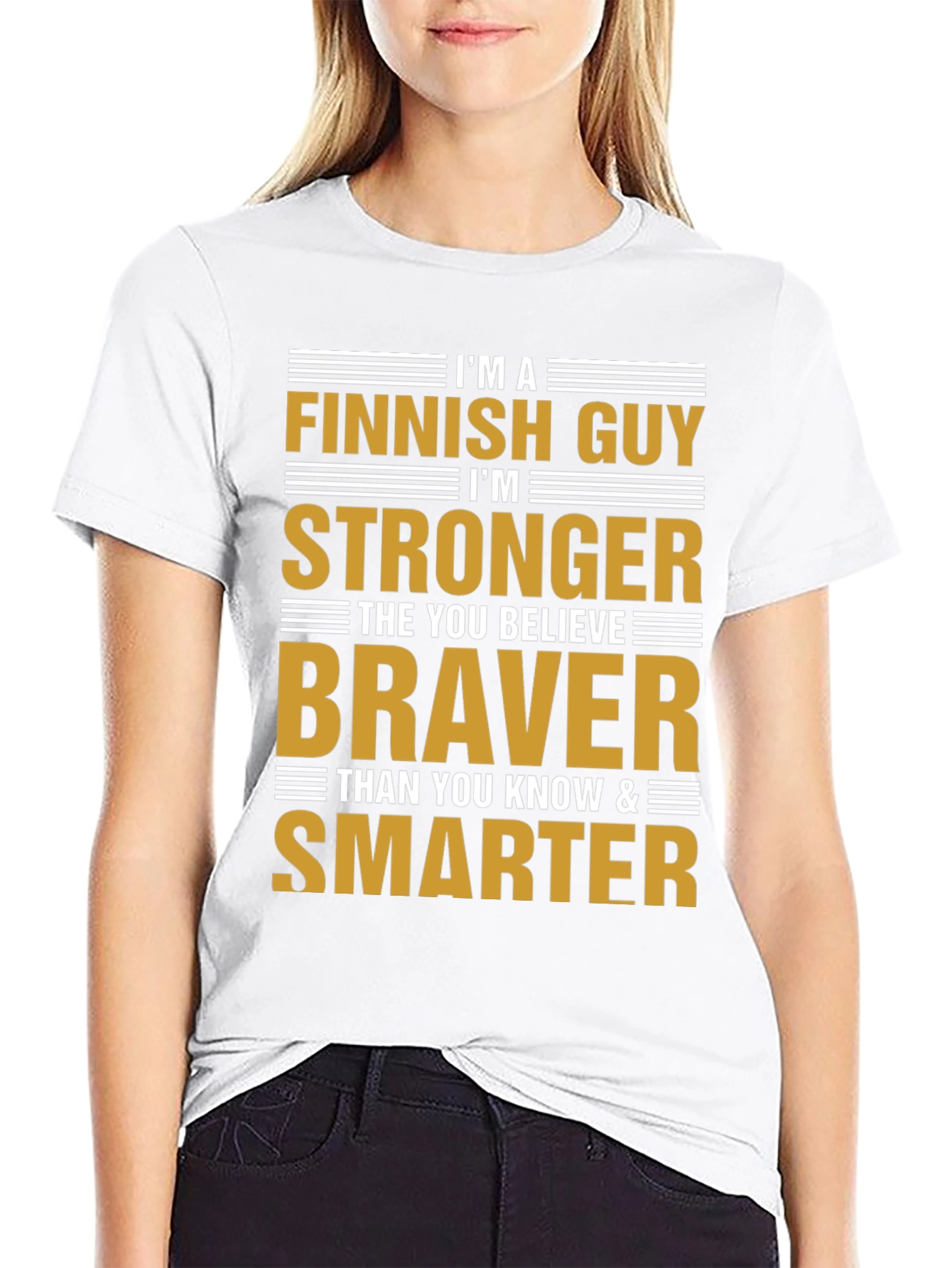 Finnish Guy Stronger Braver Smarter Graphic Tee