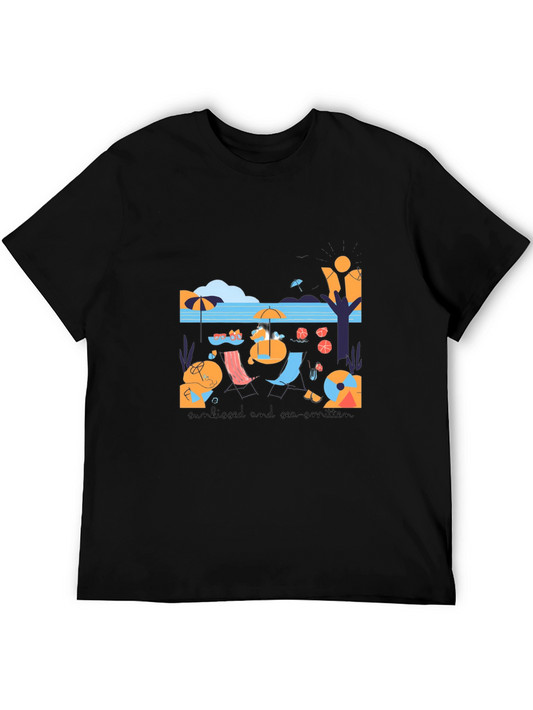 Sun-Kissed Sea Graphic Tee - Soft Cotton Blend