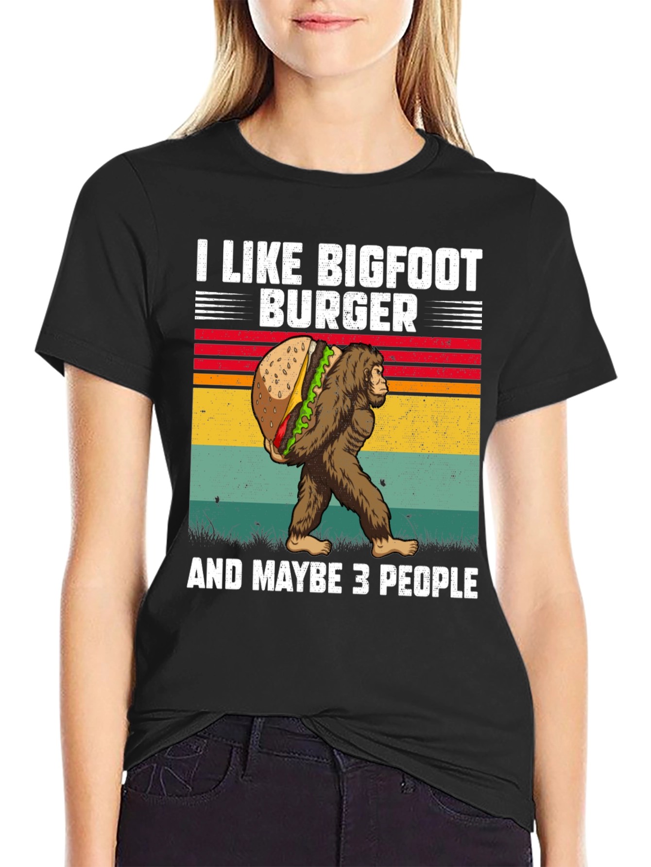 I Like Bigfoot Burger T-Shirt