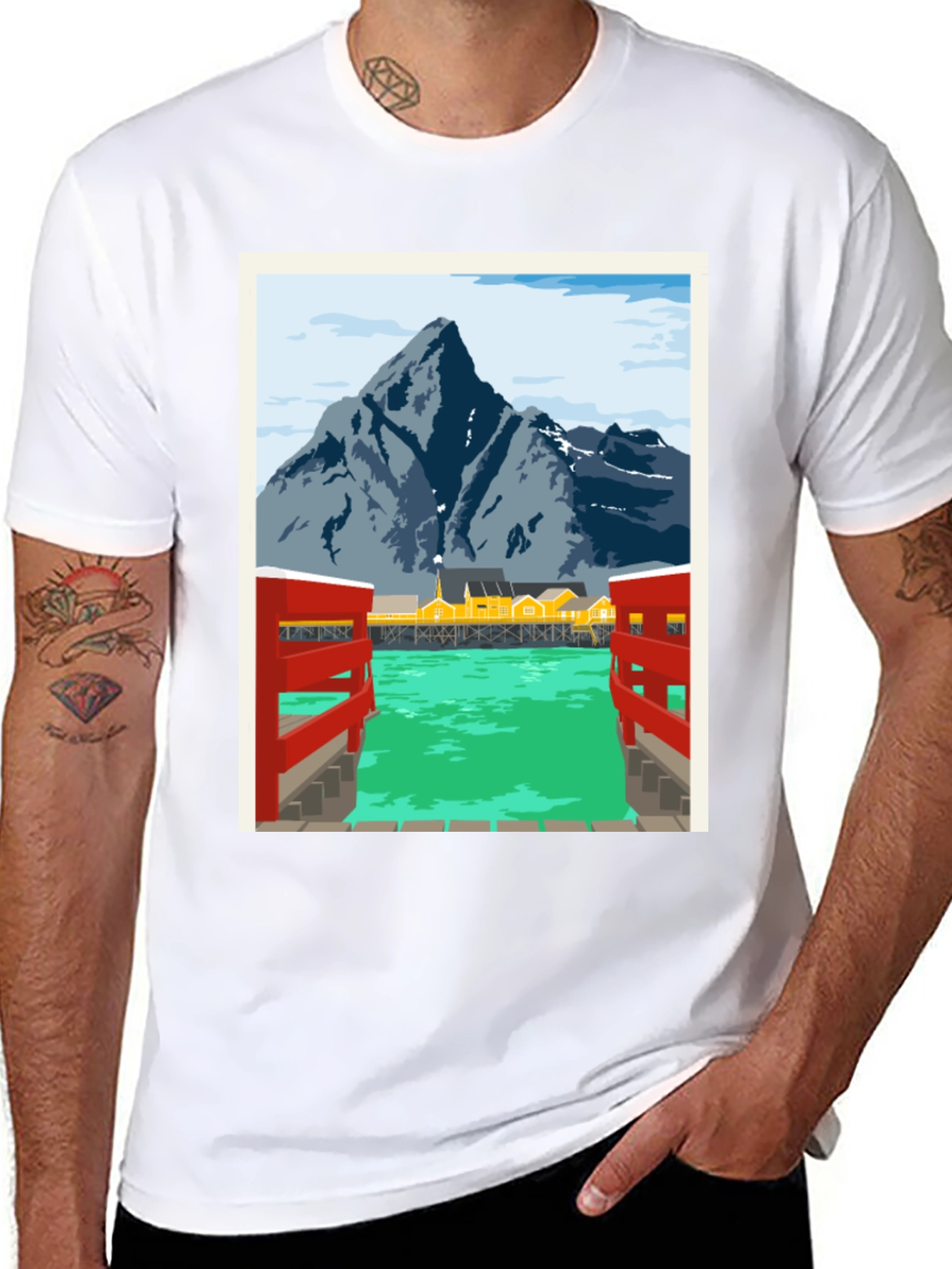 Scenic Mountain Town T-Shirt