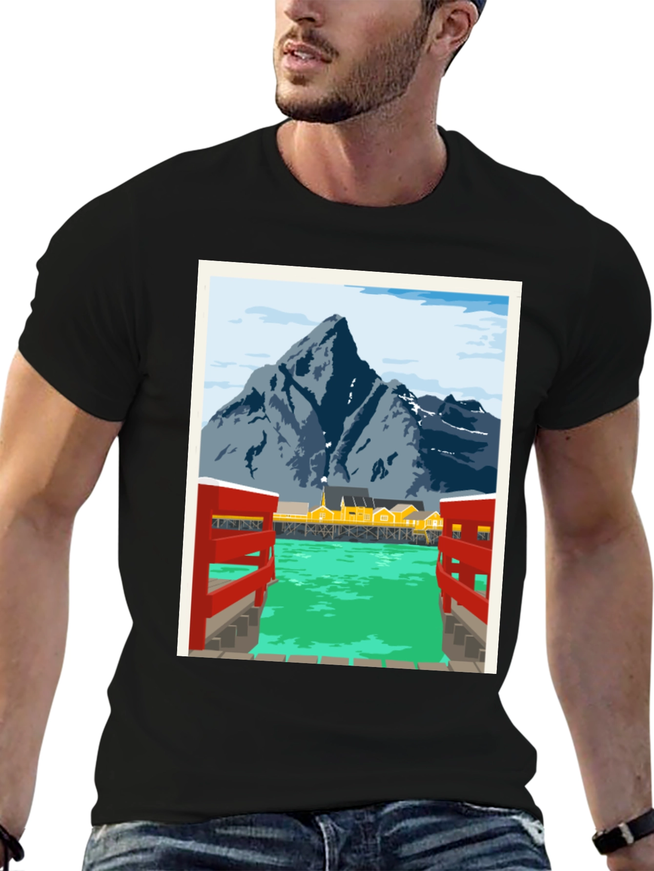 Scenic Mountain Town T-Shirt