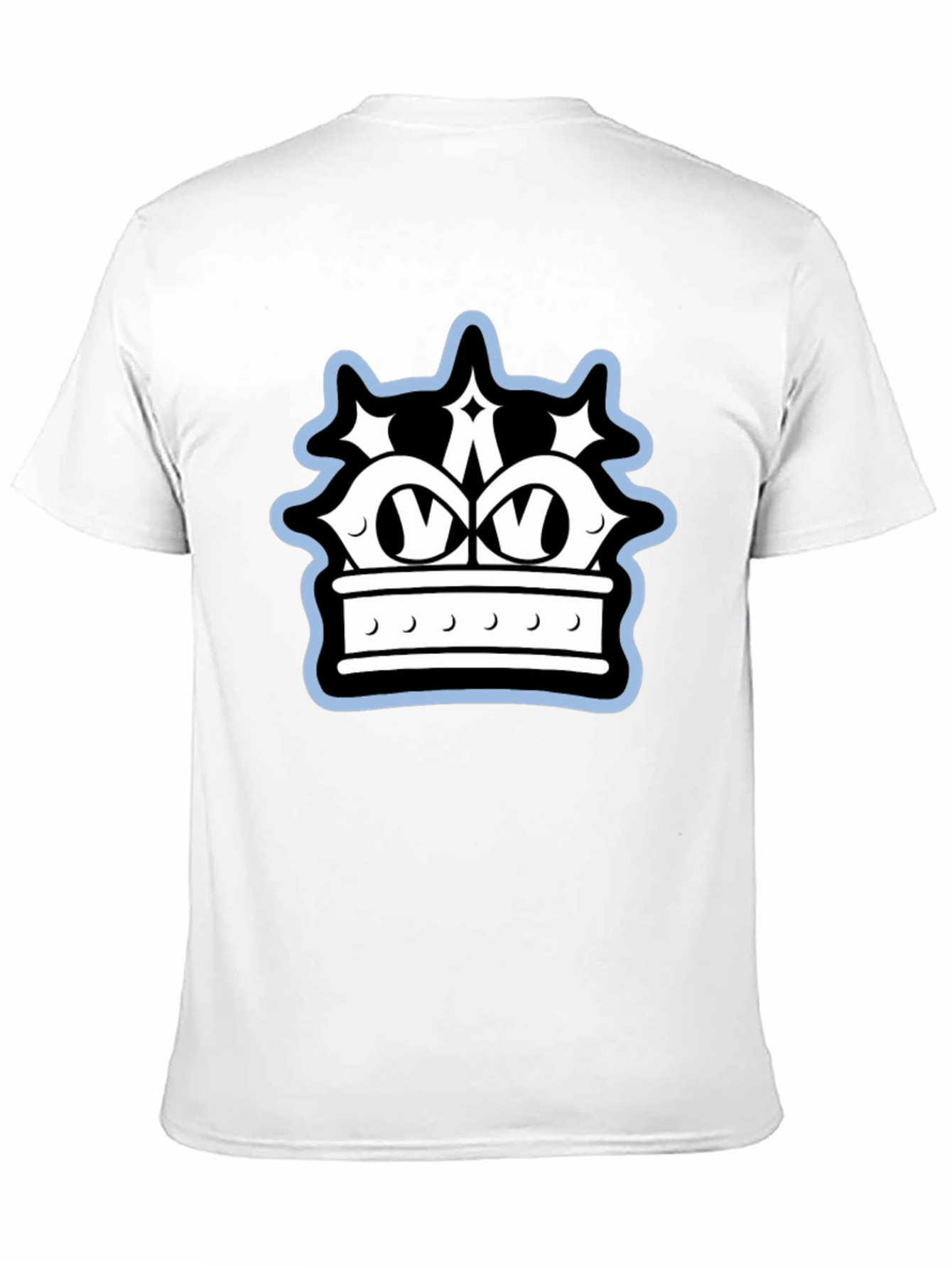Crown Graphic Tee - Black Cotton Blend Stylish Design