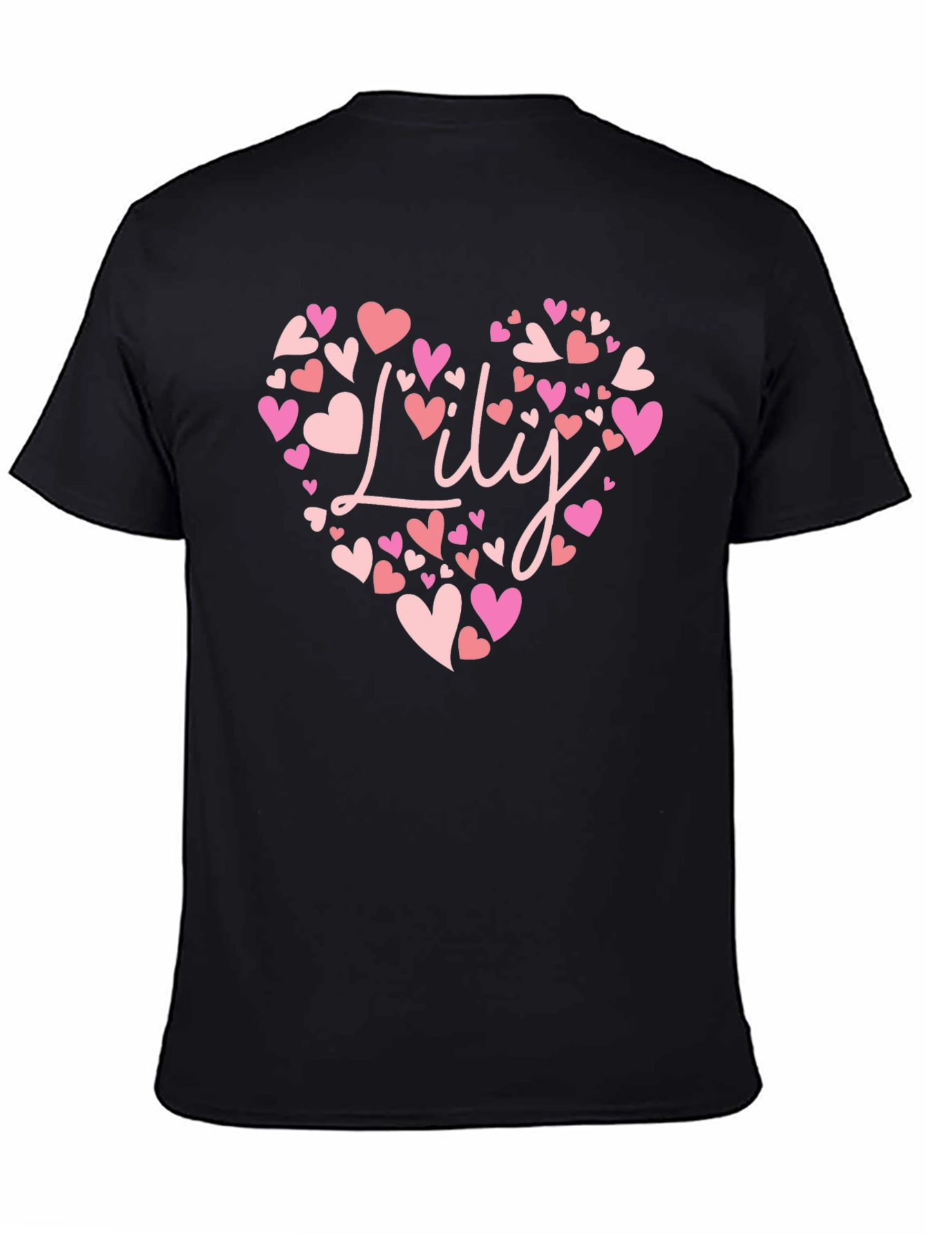 Personalized Lily Heart T-Shirt - Cute Custom Gift