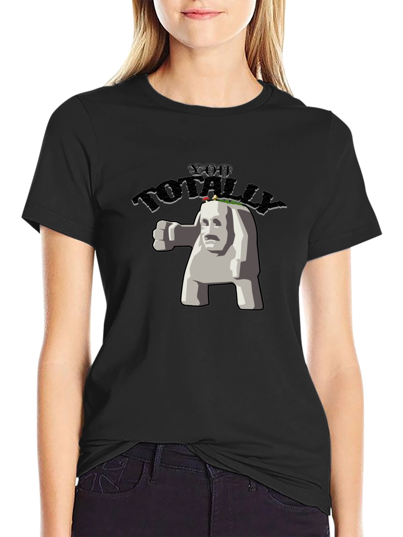 Totally Awesome Stone Creature Graphic Tee