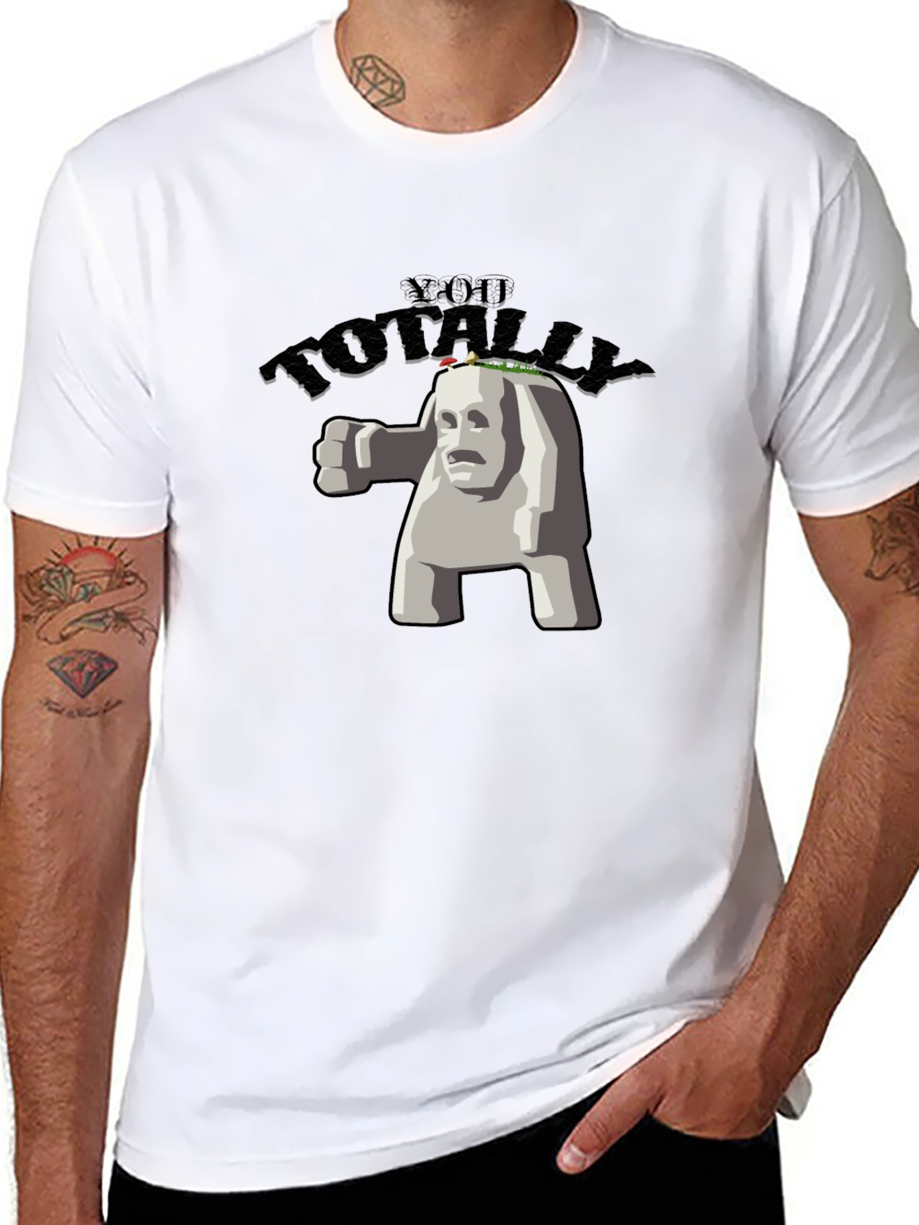 Totally Awesome Stone Creature Graphic Tee