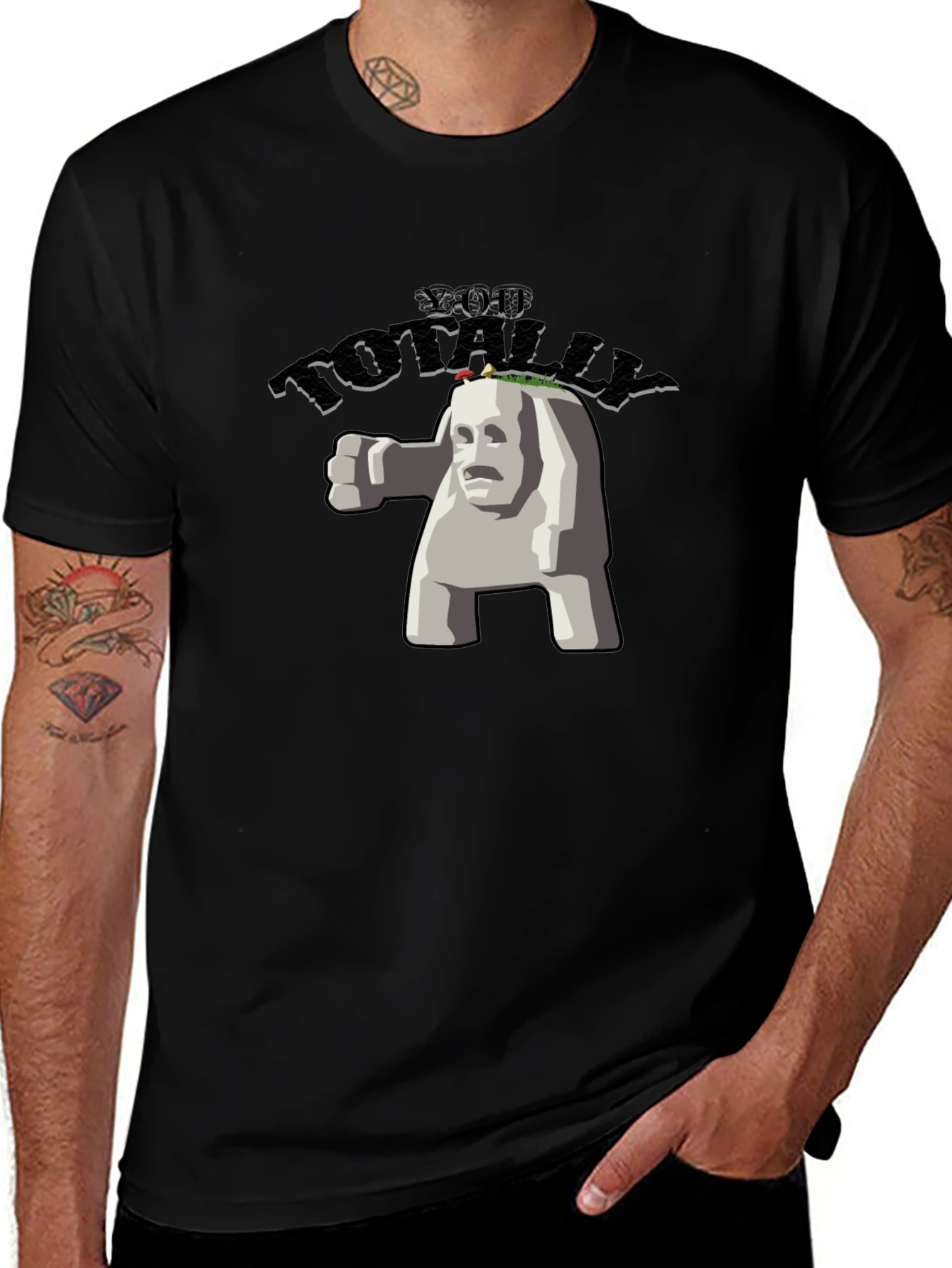 Totally Awesome Stone Creature Graphic Tee