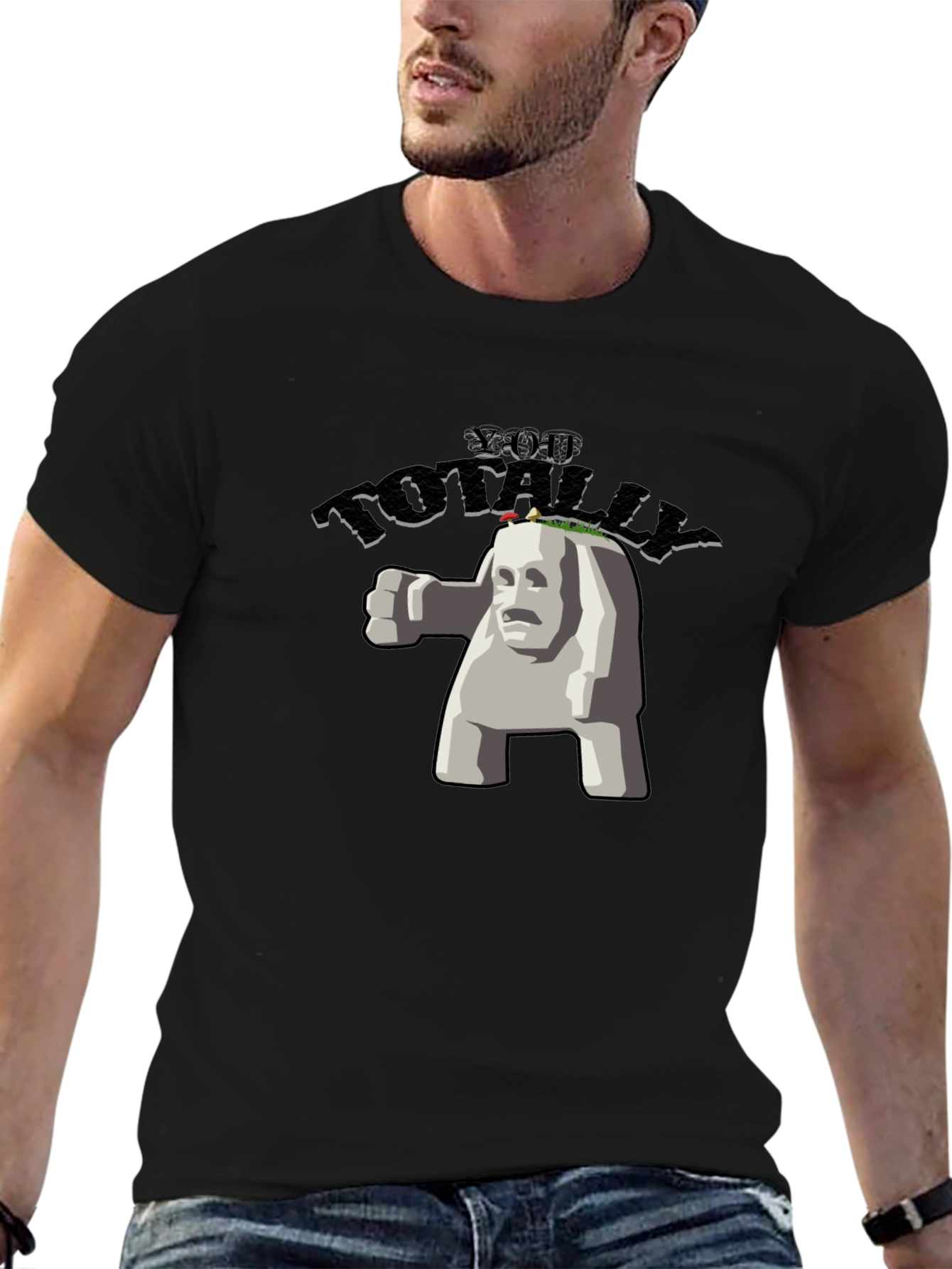 Totally Awesome Stone Creature Graphic Tee
