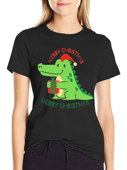 Festive Crocodile Christmas T-Shirt