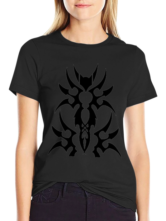 Tribal Design Black T-Shirt