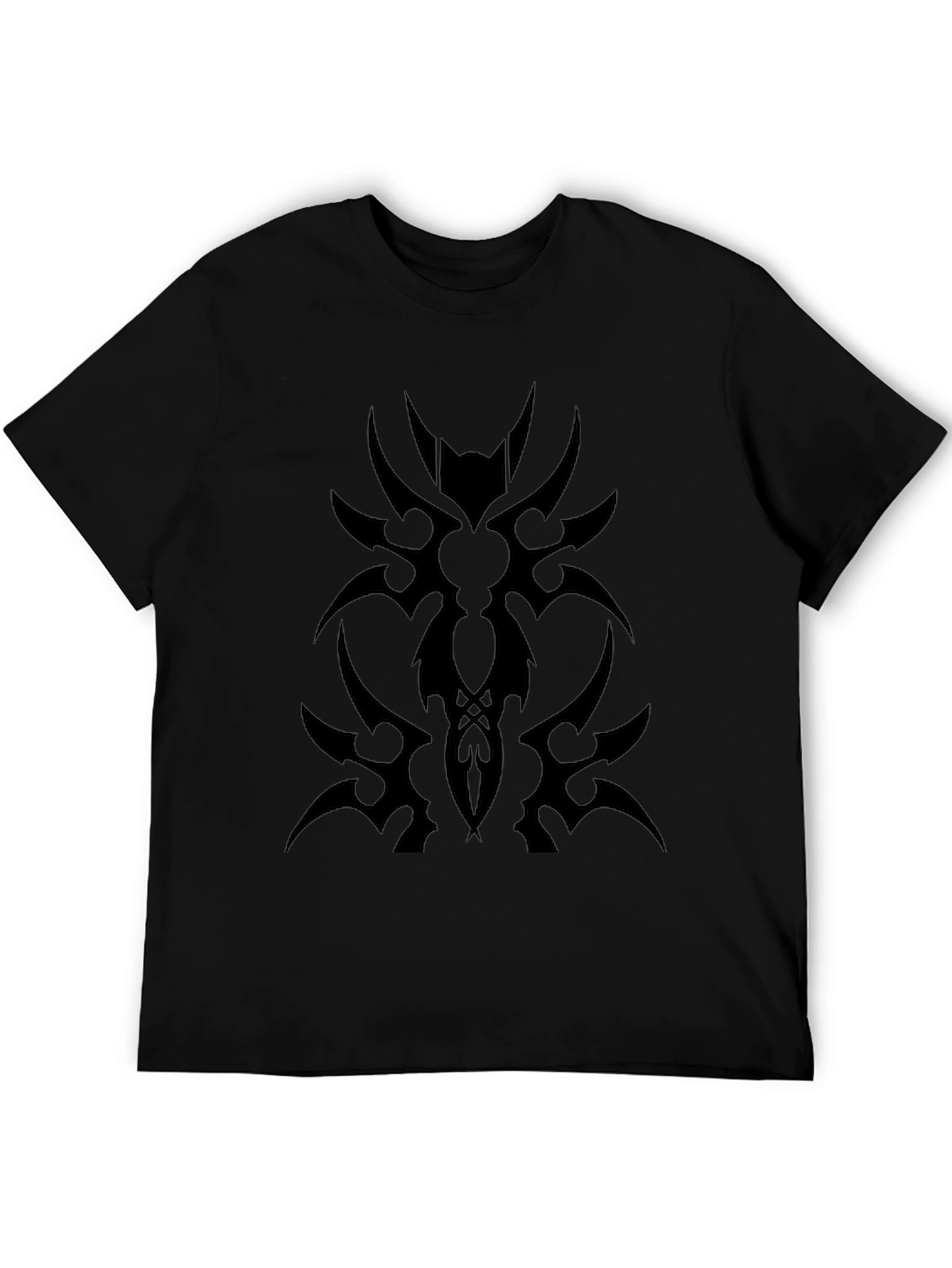 Tribal Design Black T-Shirt