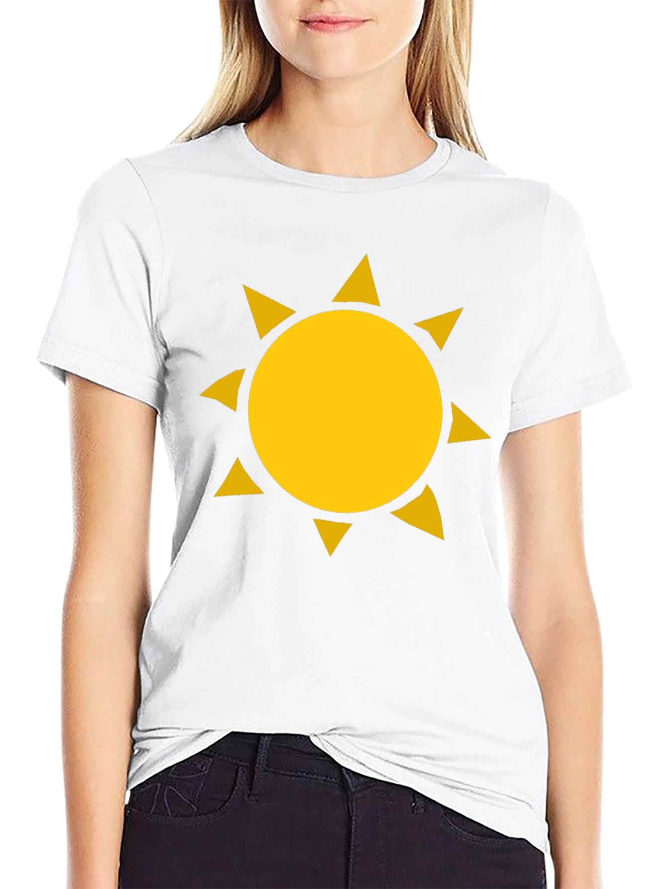 Sunny Days Black Graphic Tee - Bold Sun Design