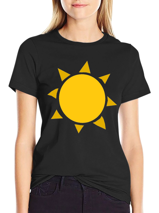 Sunny Days Black Graphic Tee - Bold Sun Design