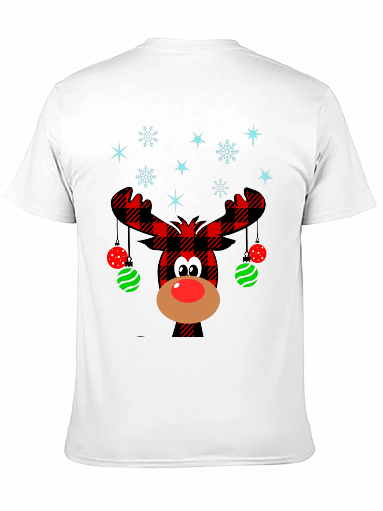 Festive Reindeer Christmas Graphic Tee