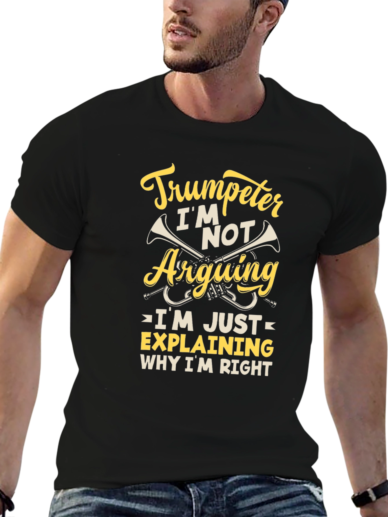 Trumpeter Humor Graphic Tee - Im Not Arguing