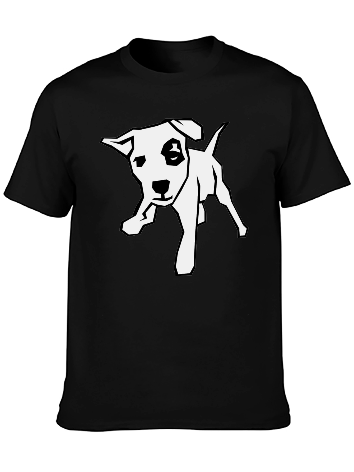 Dog Graphic Black Tee