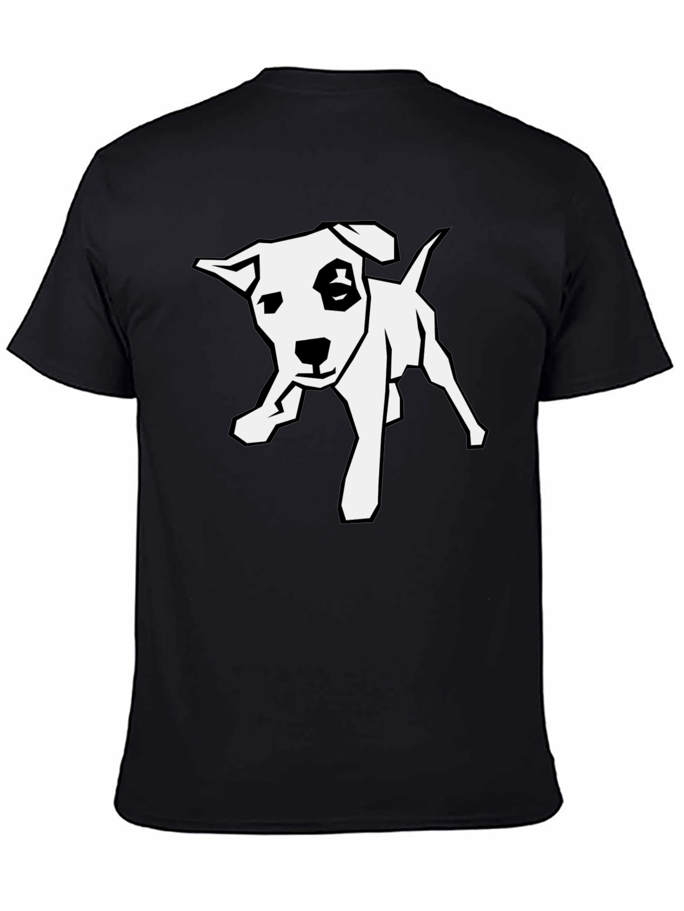 Dog Graphic Black Tee