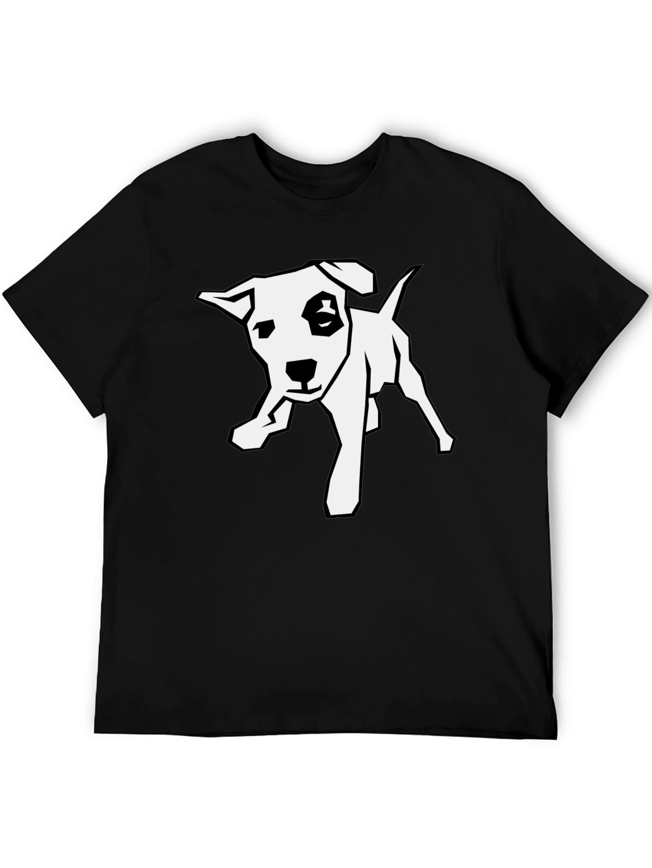 Dog Graphic Black Tee