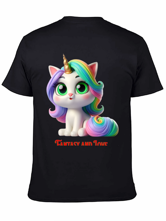 Fantasy & Love Unicorn Kitty Graphic Tee