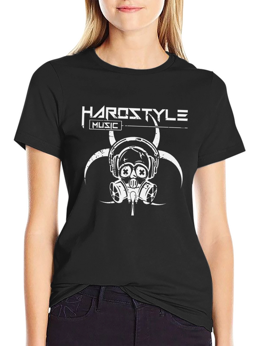 Hardstyle Music Black T-Shirt - Biohazard Design